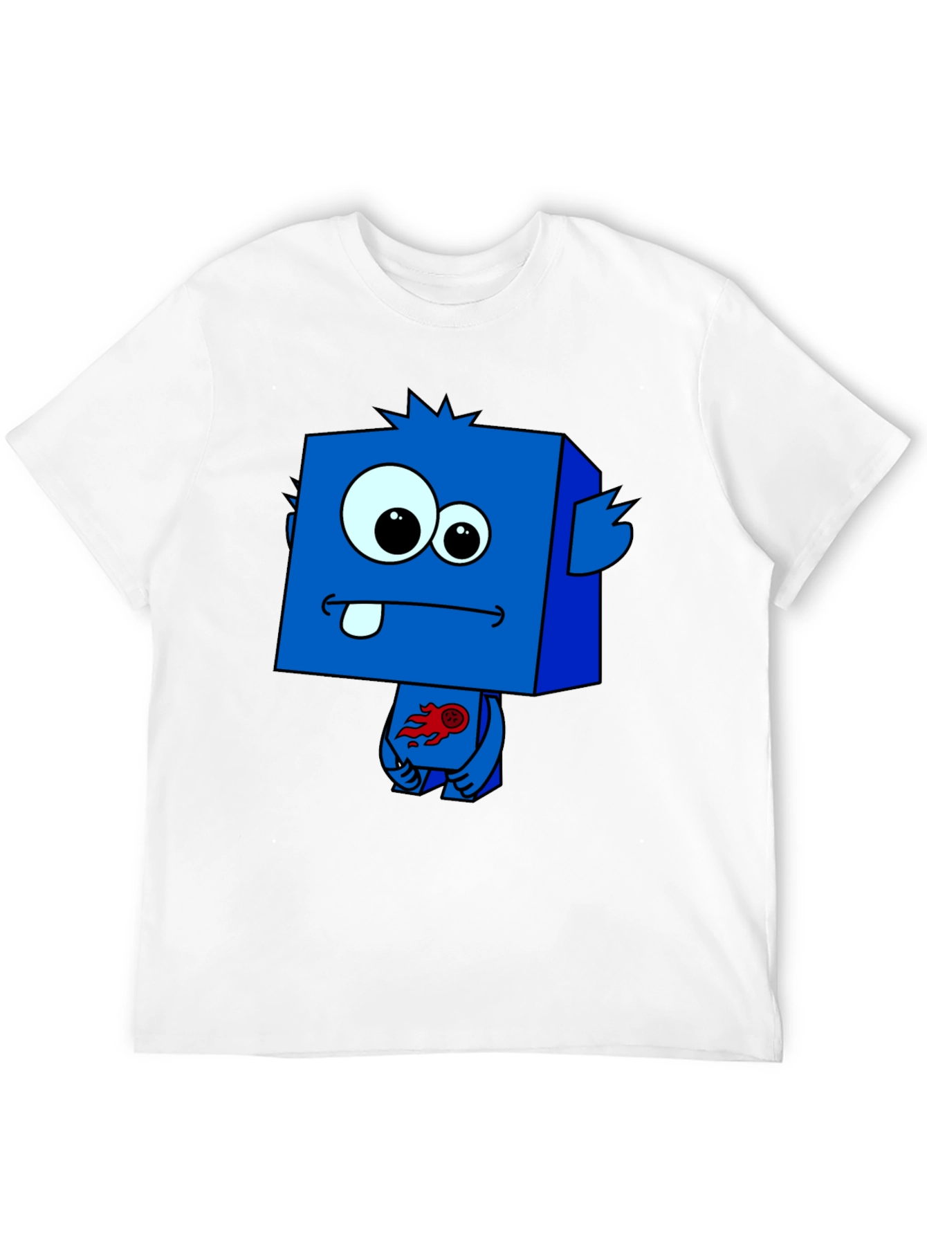 Funky Blue Cartoon Monster T-Shirt