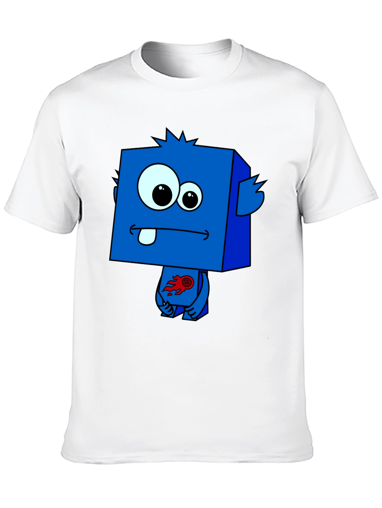 Funky Blue Cartoon Monster T-Shirt
