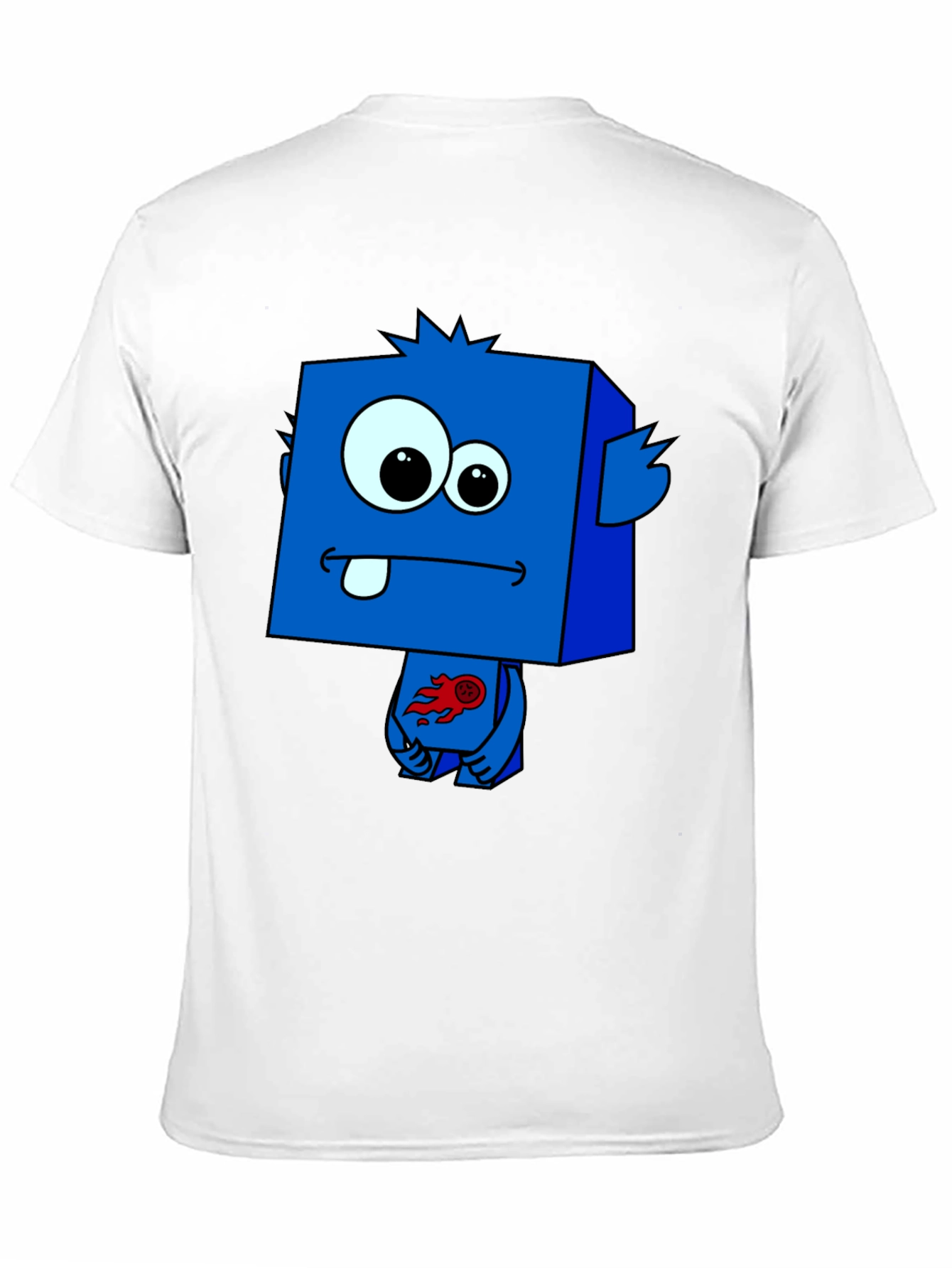 Funky Blue Cartoon Monster T-Shirt