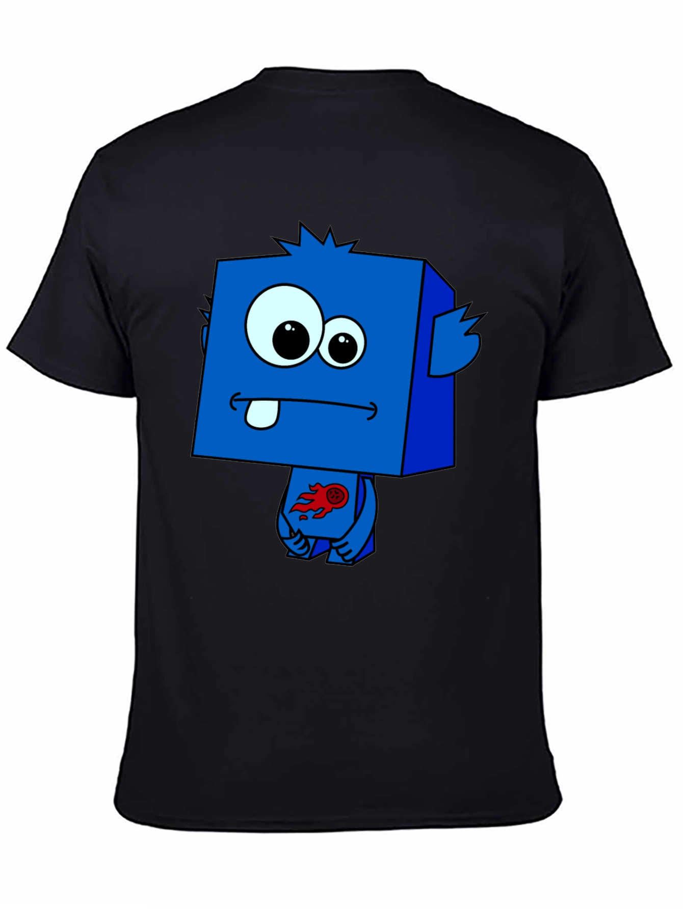 Funky Blue Cartoon Monster T-Shirt