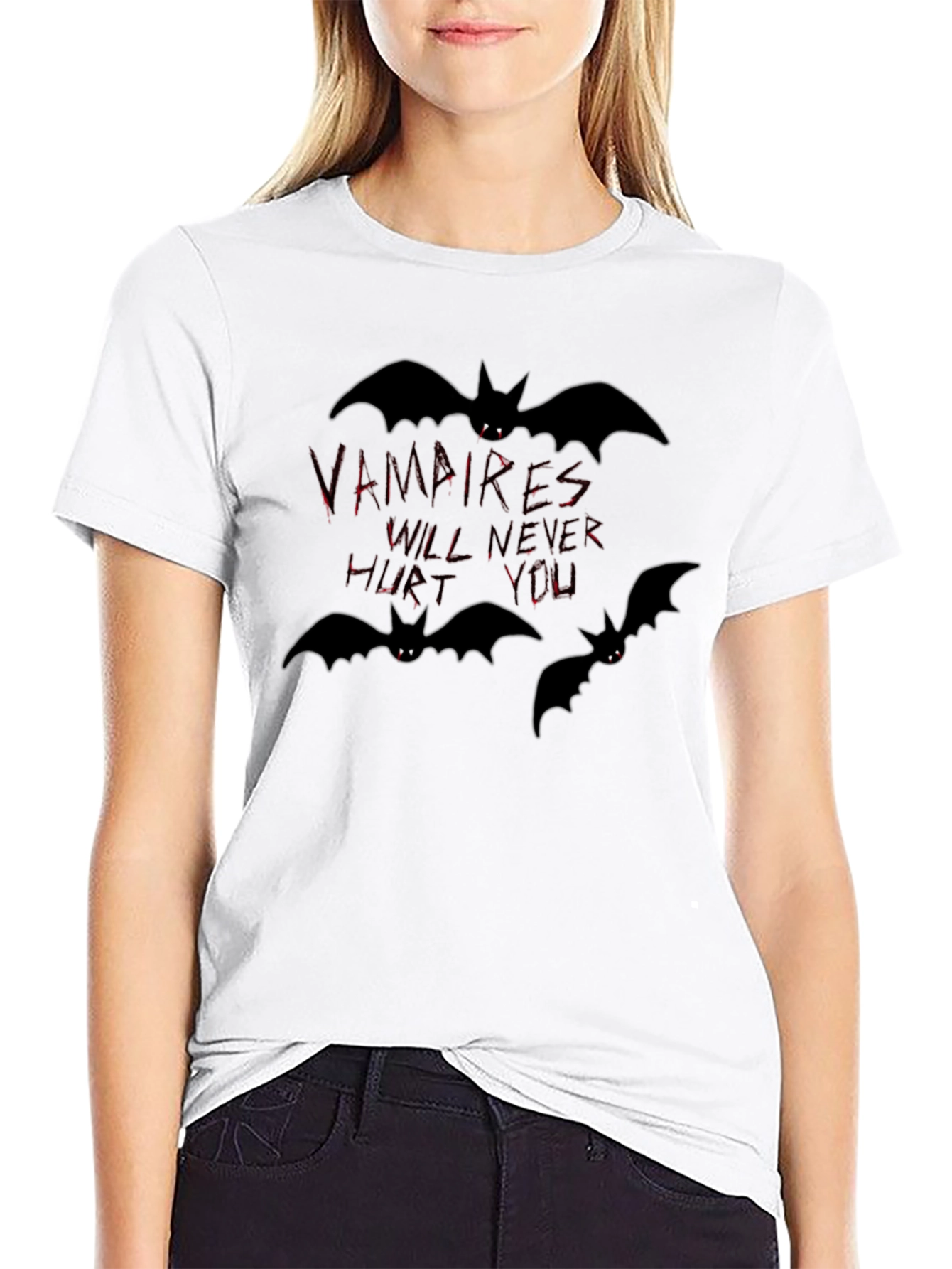 Vampires Will Never Hurt You Black T-Shirt