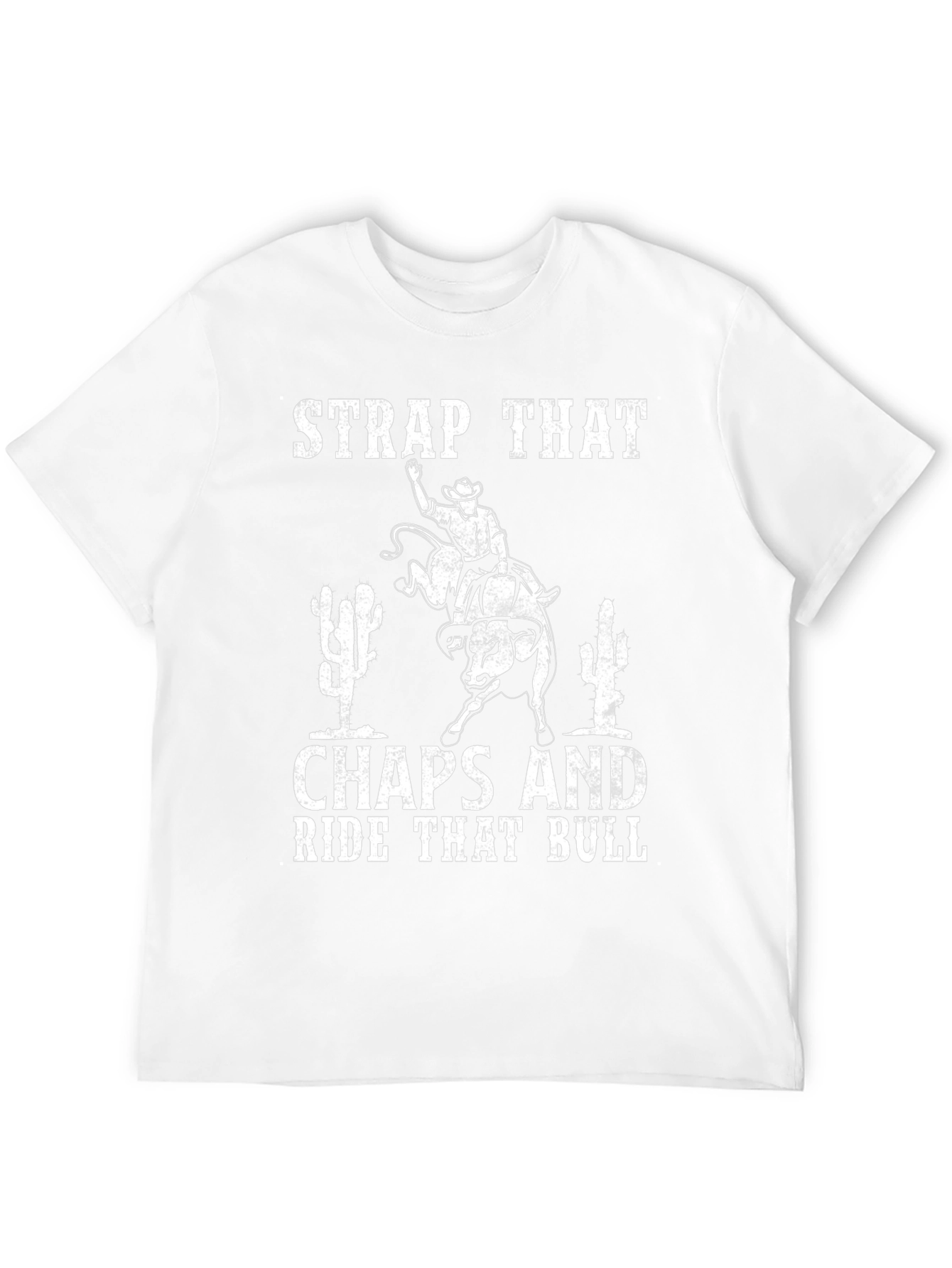 Strap That Chaps Bull Riding Graphic Tee