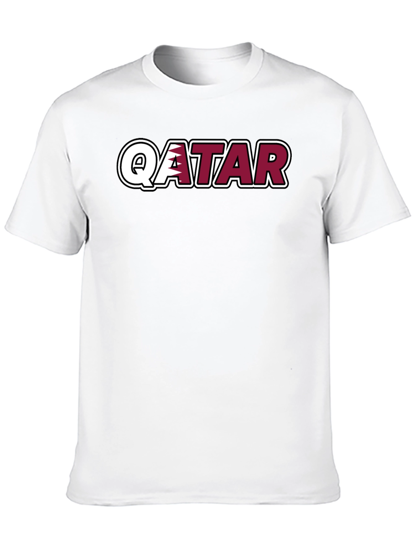 Qatar T-Shirt - Black Crew Neck