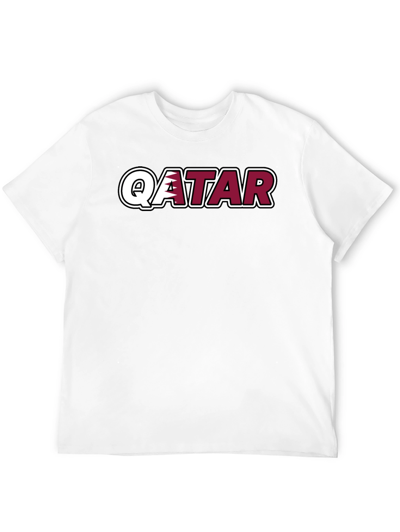 Qatar T-Shirt - Black Crew Neck