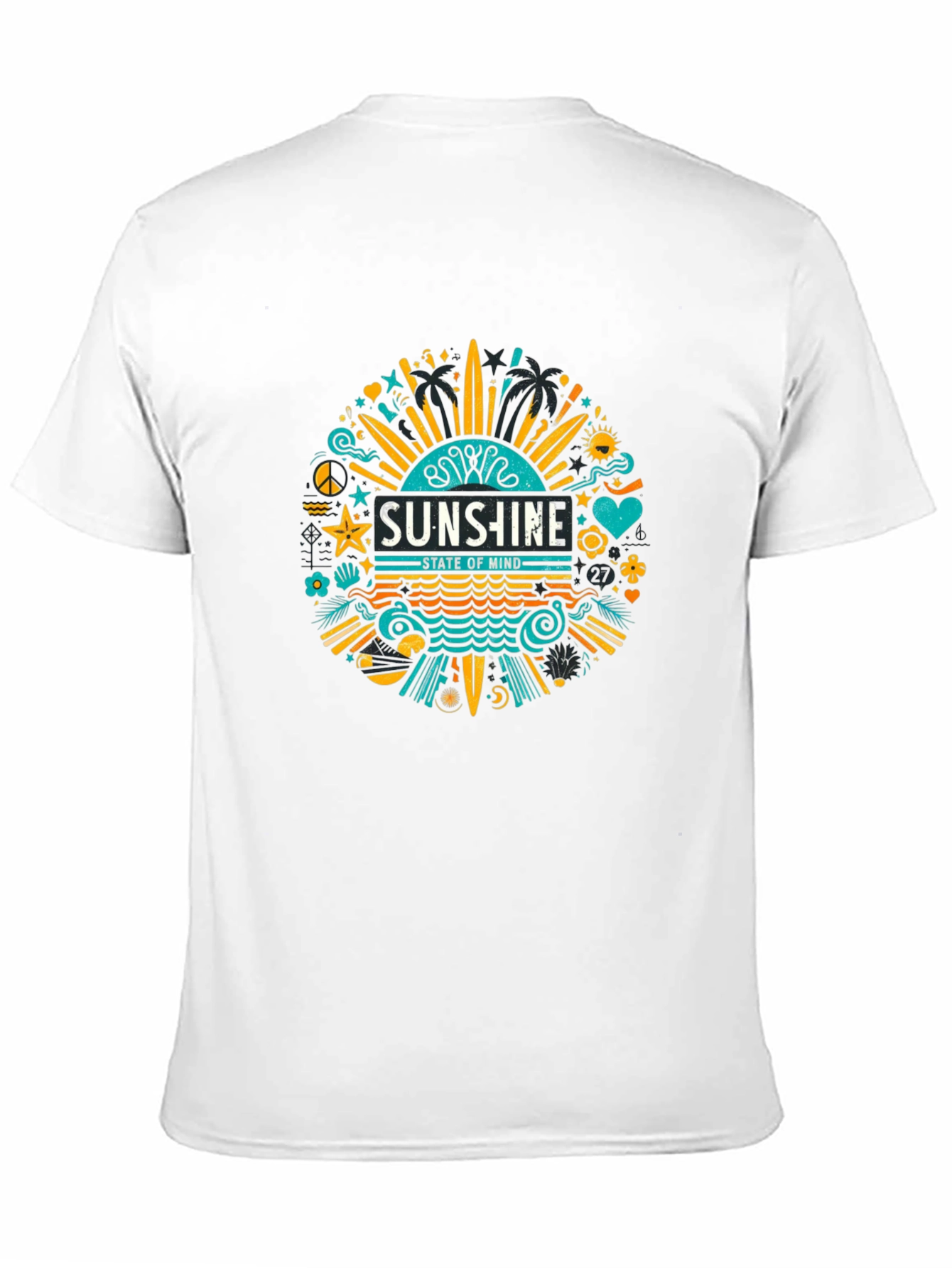 Sunshine State of Mind T-Shirt - Black Graphic Tee