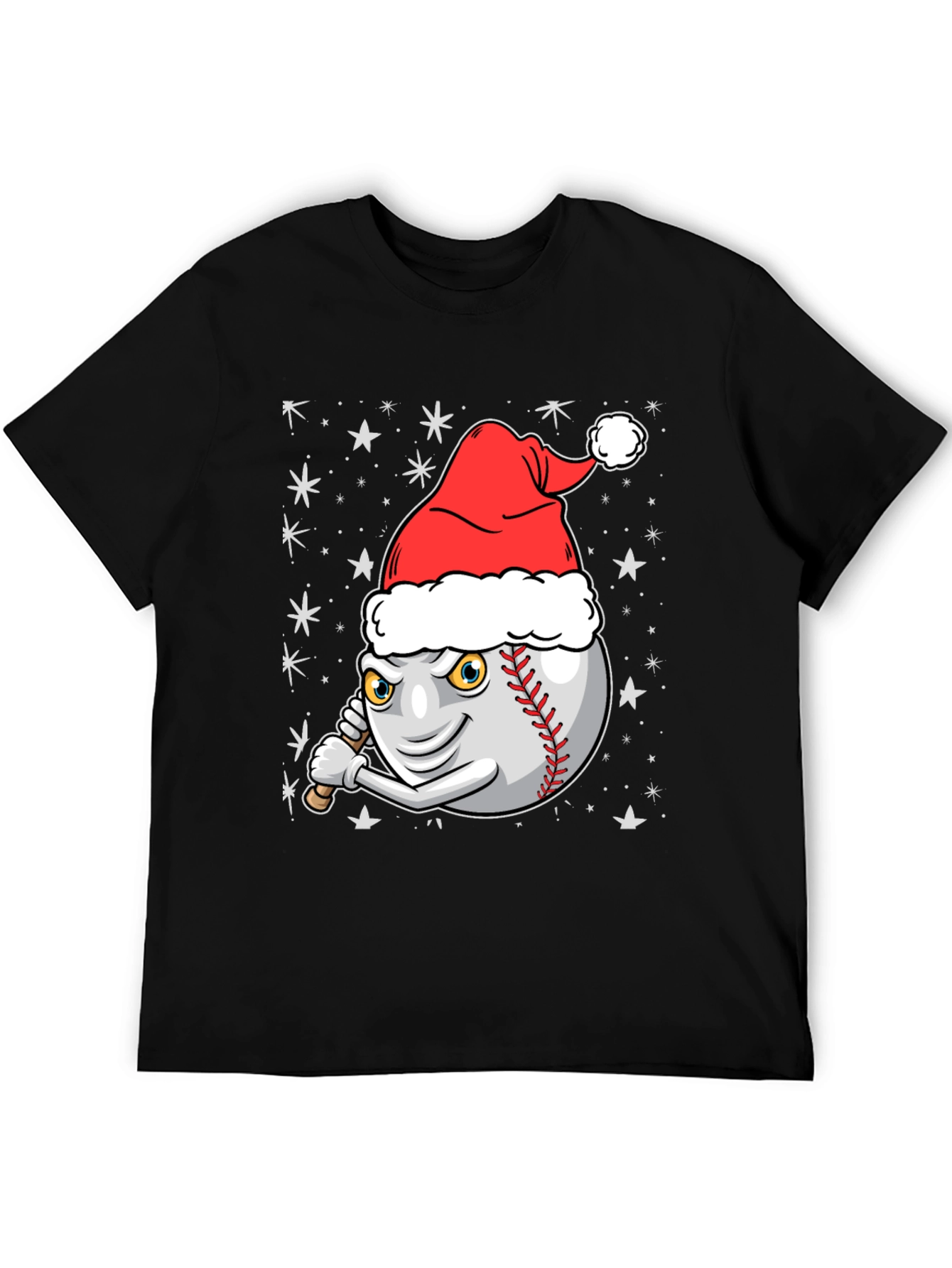 Festive Baseball T-Shirt - Holiday Sports Apparel