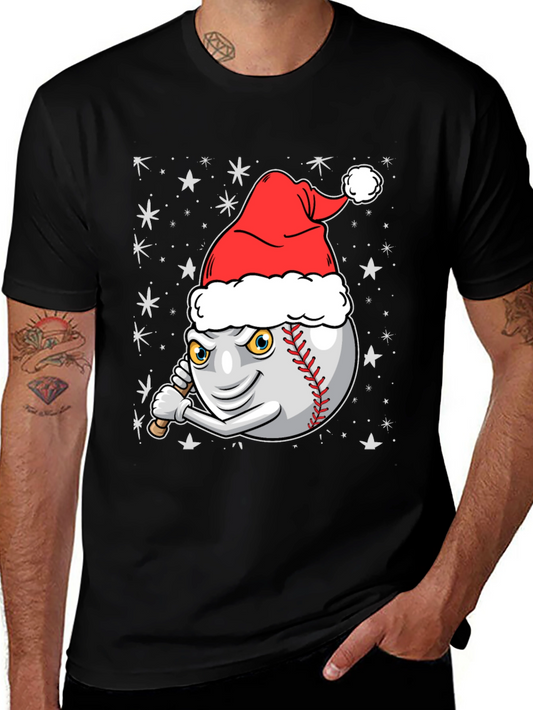 Festive Baseball T-Shirt - Holiday Sports Apparel