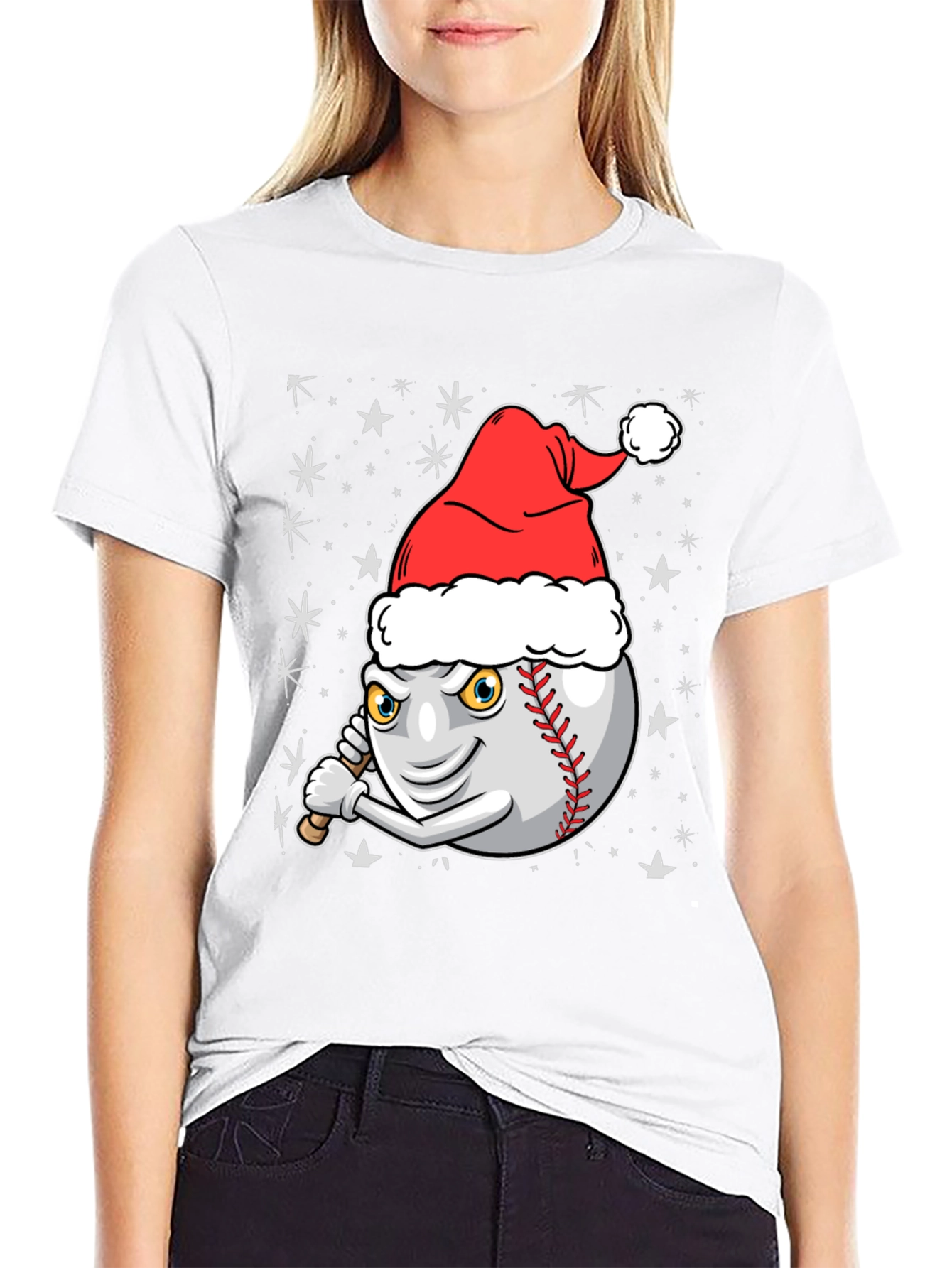 Festive Baseball T-Shirt - Holiday Sports Apparel