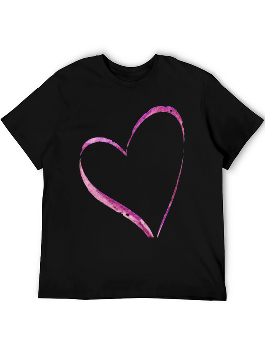Heart Print Casual T-Shirt