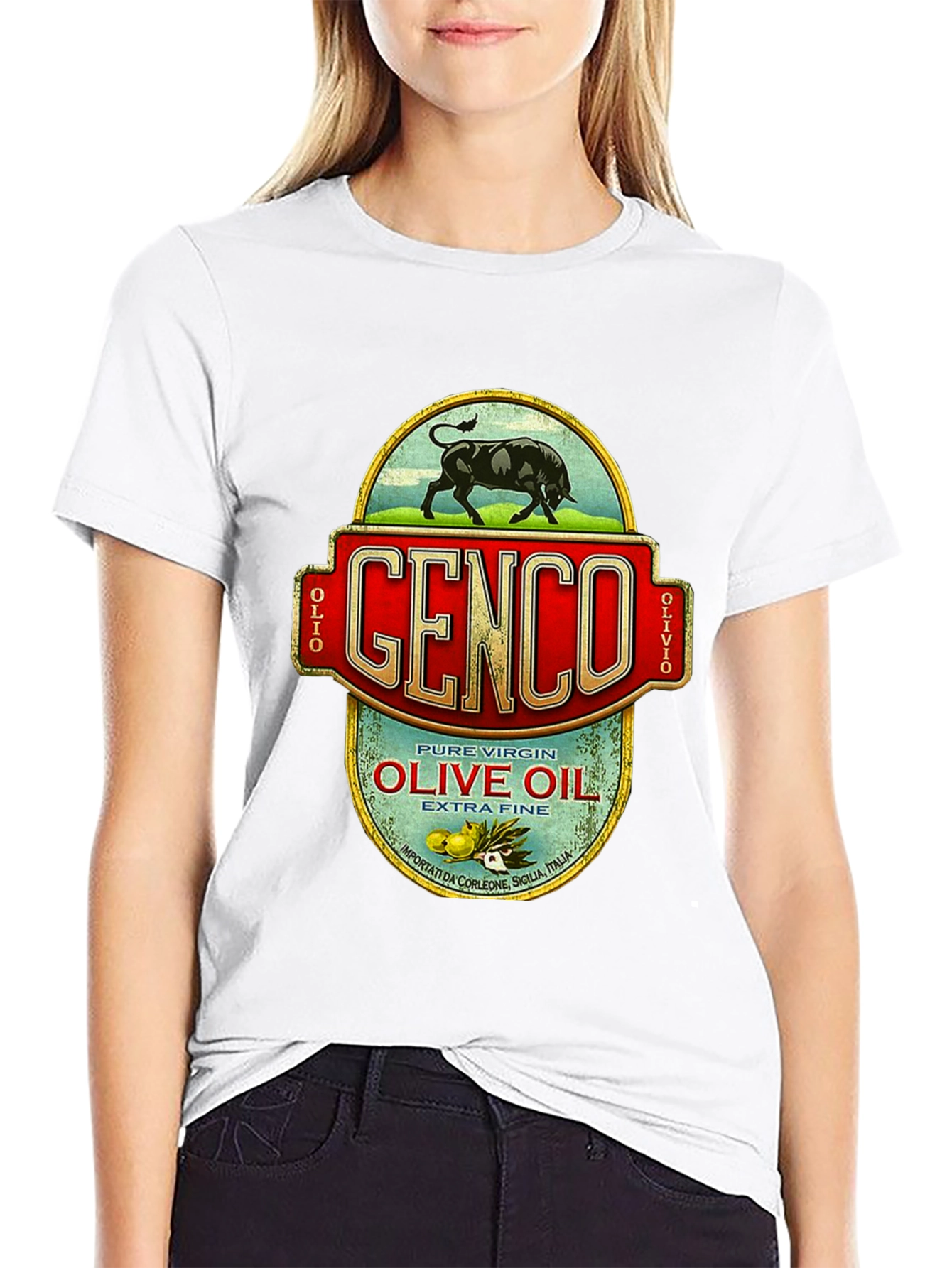 Genco Olive Oil T-Shirt - Godfather Inspired