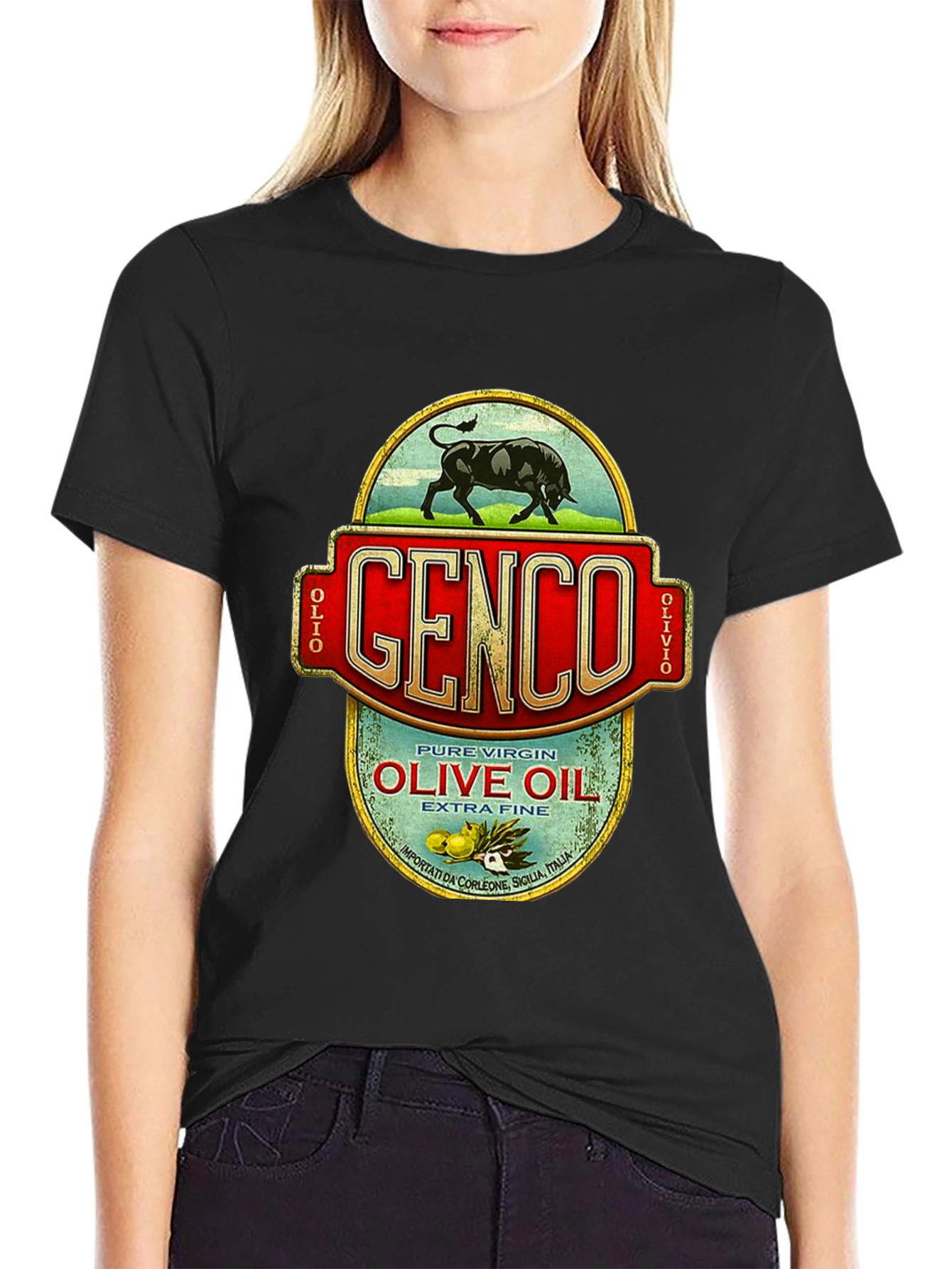 Genco Olive Oil T-Shirt - Godfather Inspired