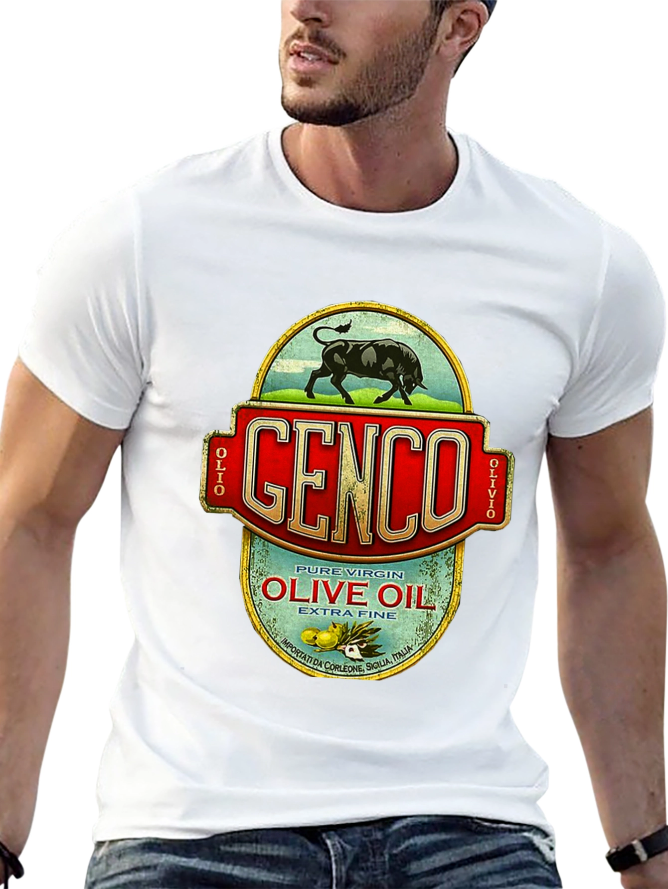 Genco Olive Oil T-Shirt - Godfather Inspired