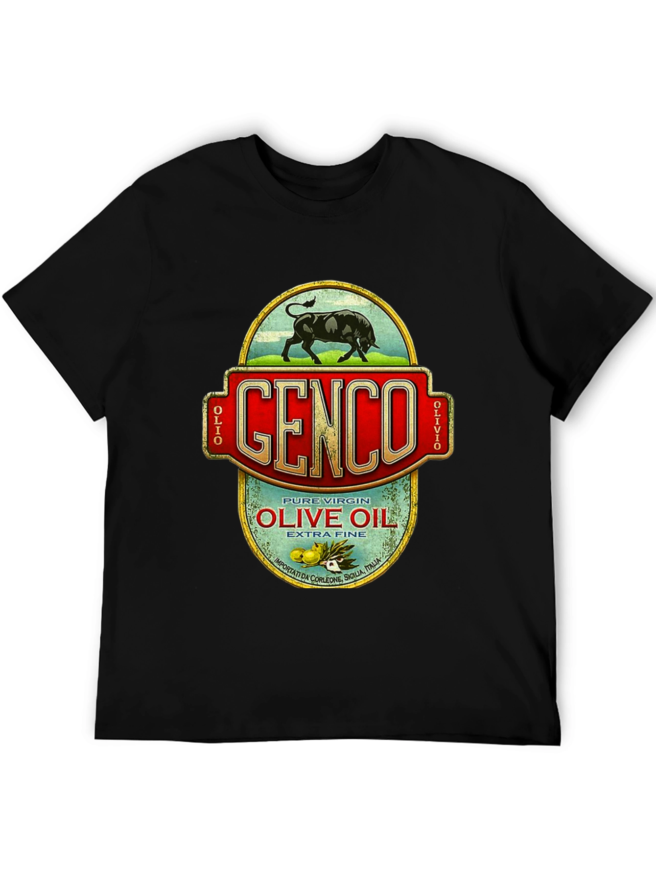 Genco Olive Oil T-Shirt - Godfather Inspired
