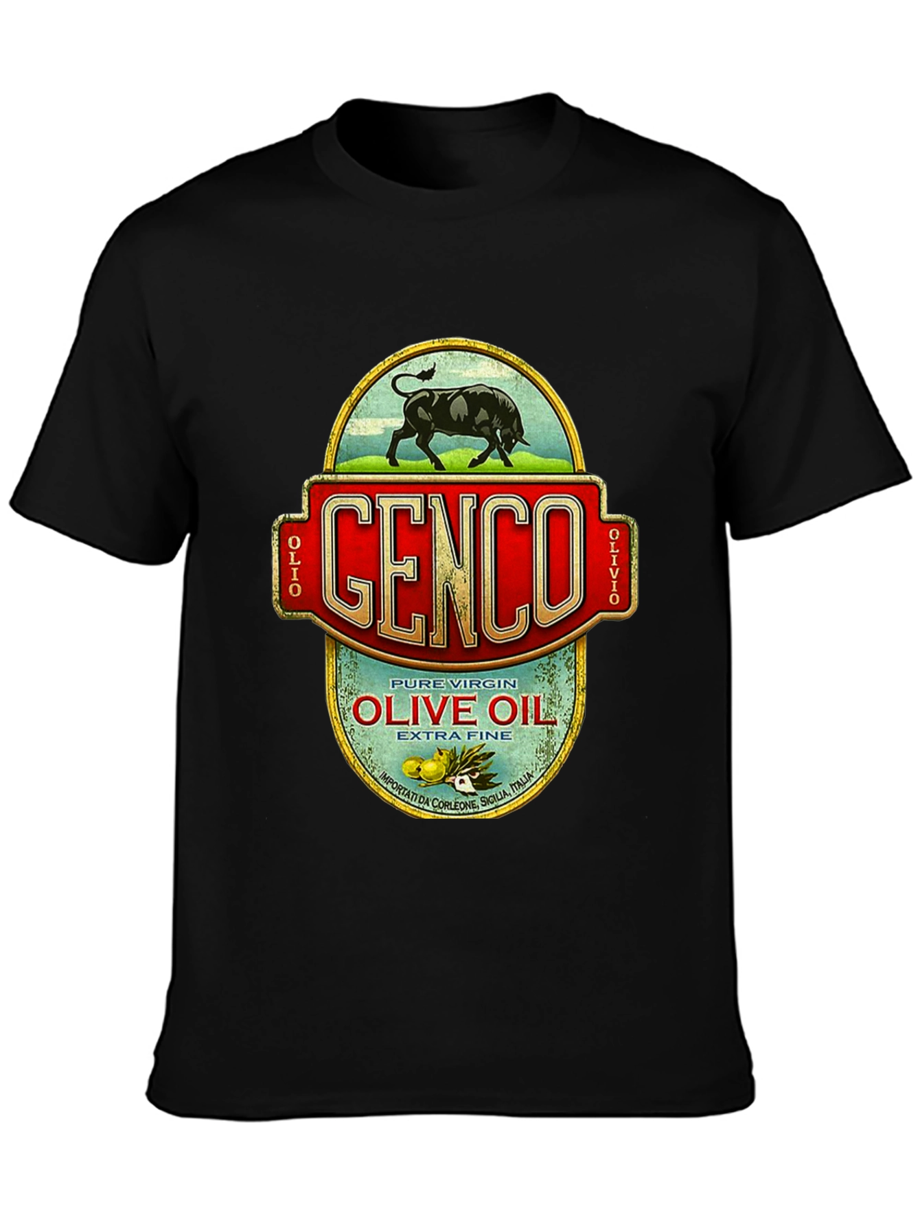 Genco Olive Oil T-Shirt - Godfather Inspired