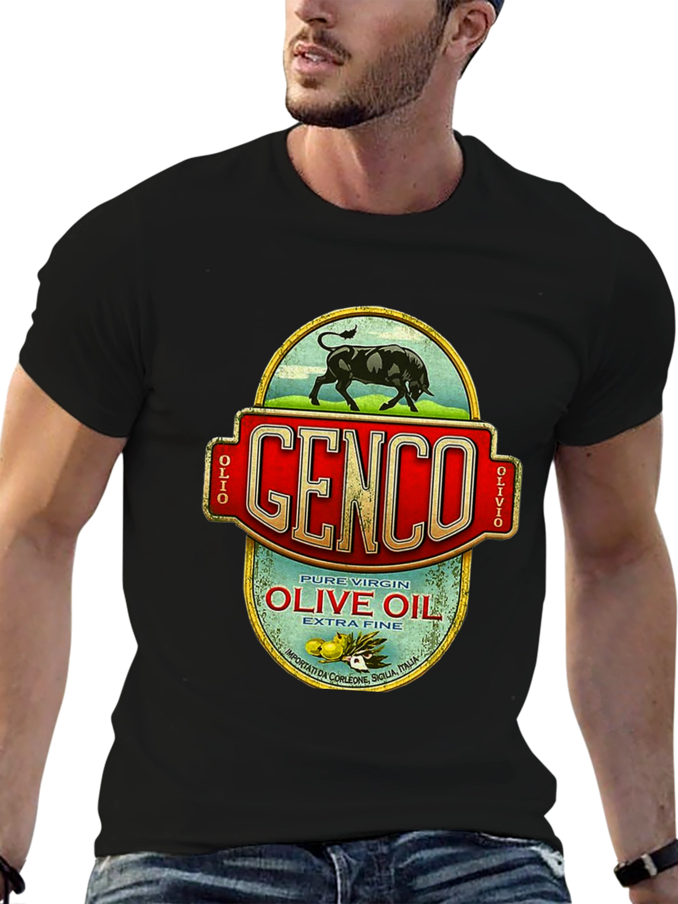 Genco Olive Oil T-Shirt - Godfather Inspired