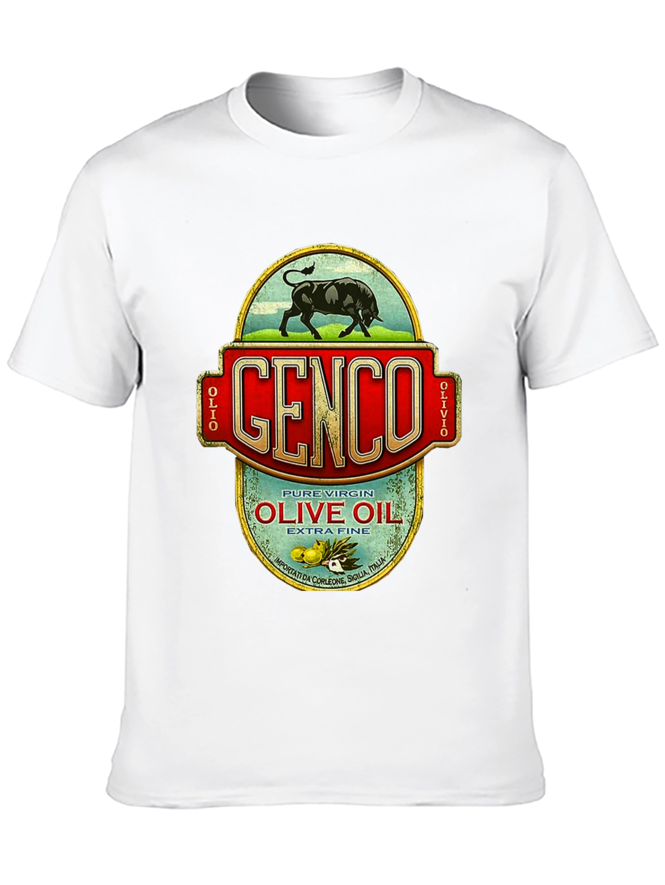 Genco Olive Oil T-Shirt - Godfather Inspired