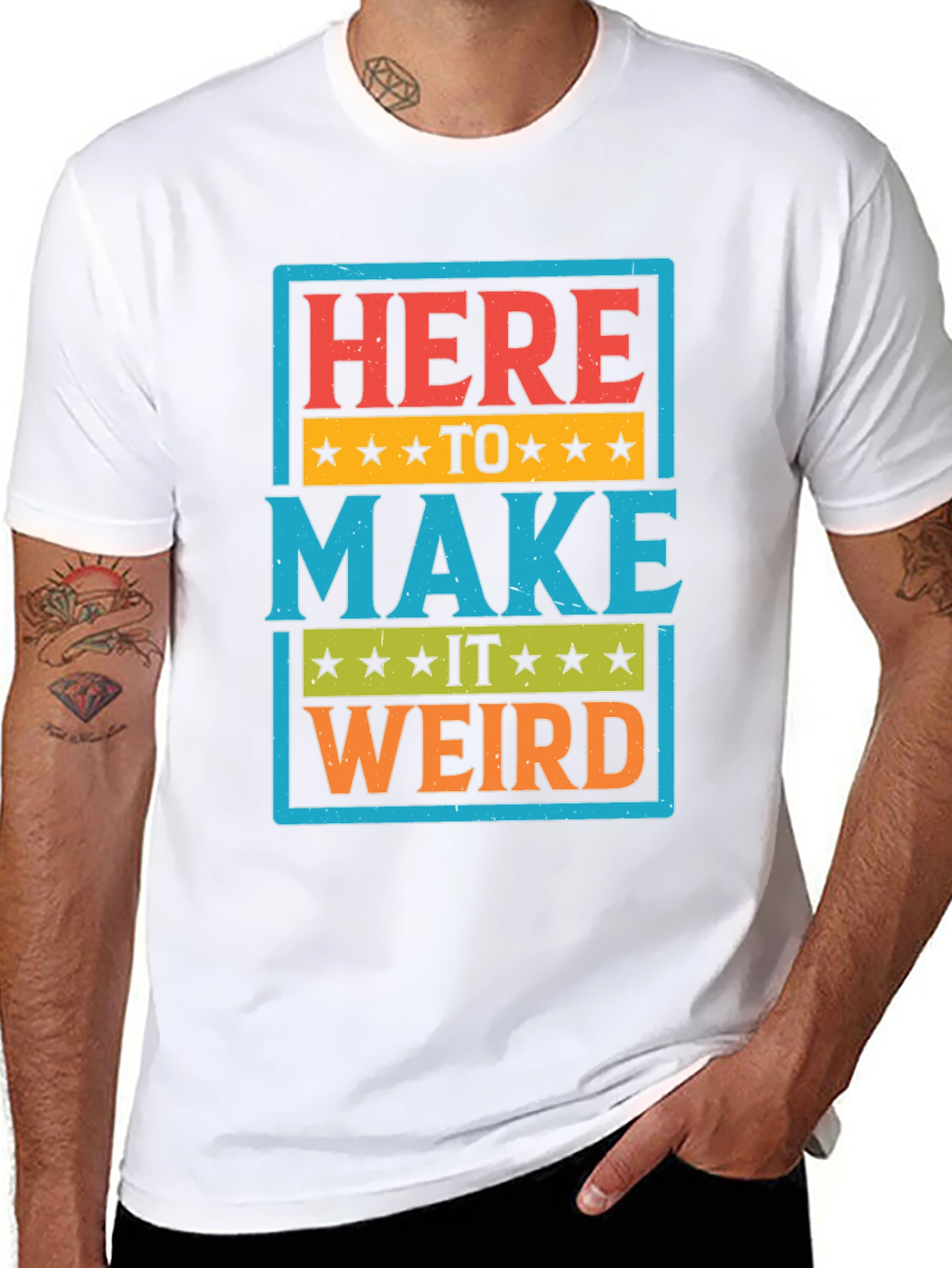 Here to Make it Weird Graphic T-Shirt