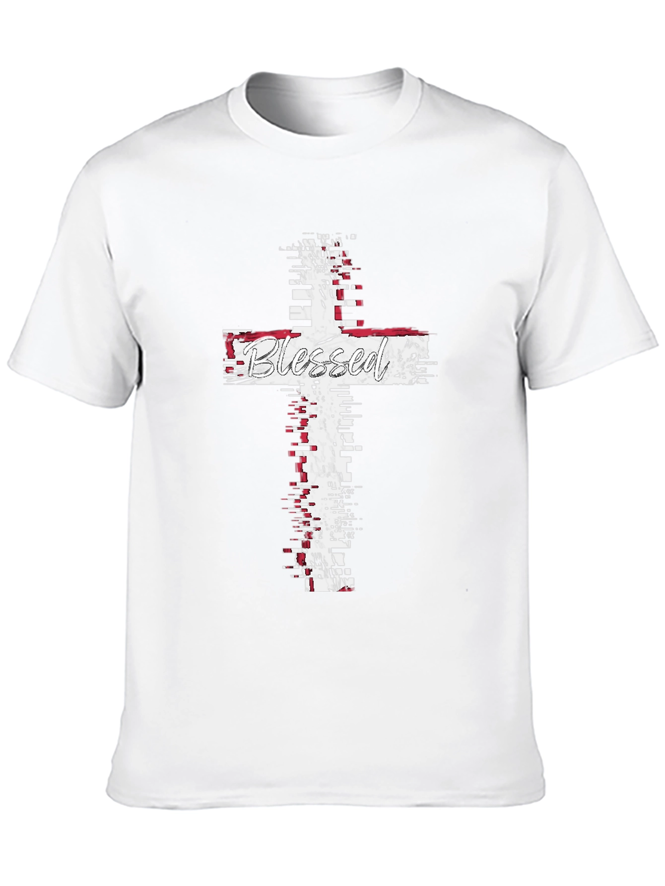 Blessed Cross Graphic T-Shirt - Christian Faith Apparel