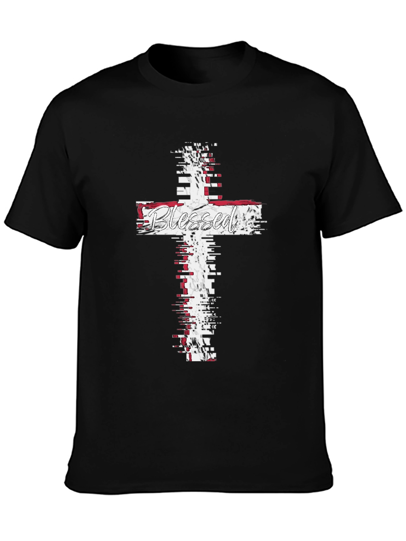 Blessed Cross Graphic T-Shirt - Christian Faith Apparel