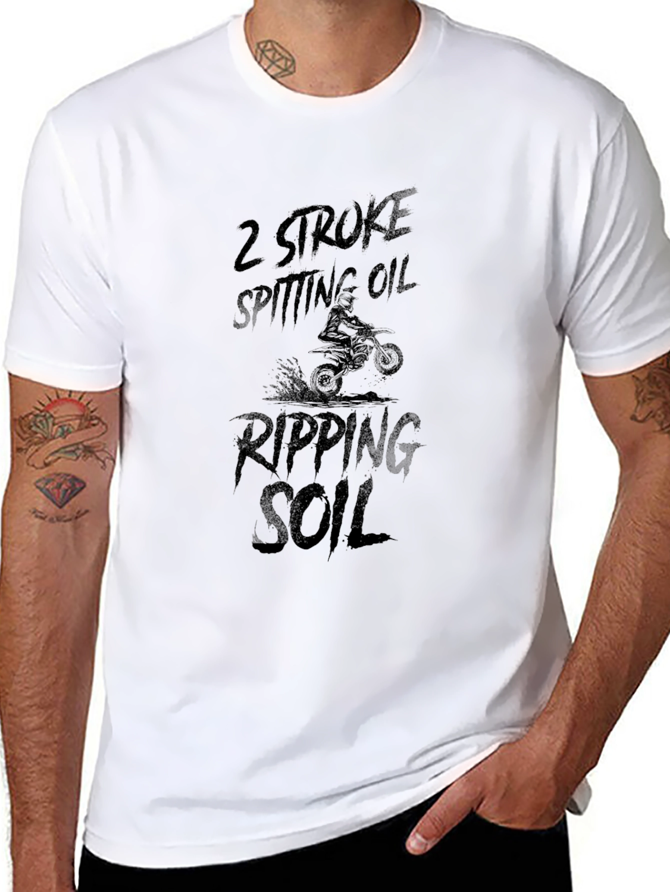 2 Stroke Spitting Oil Graphic Tee