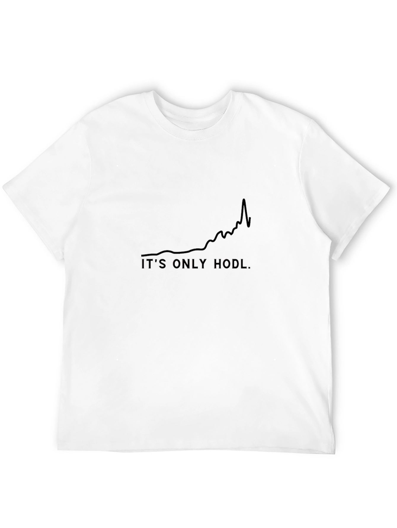 Its Only Hodl Black Tee