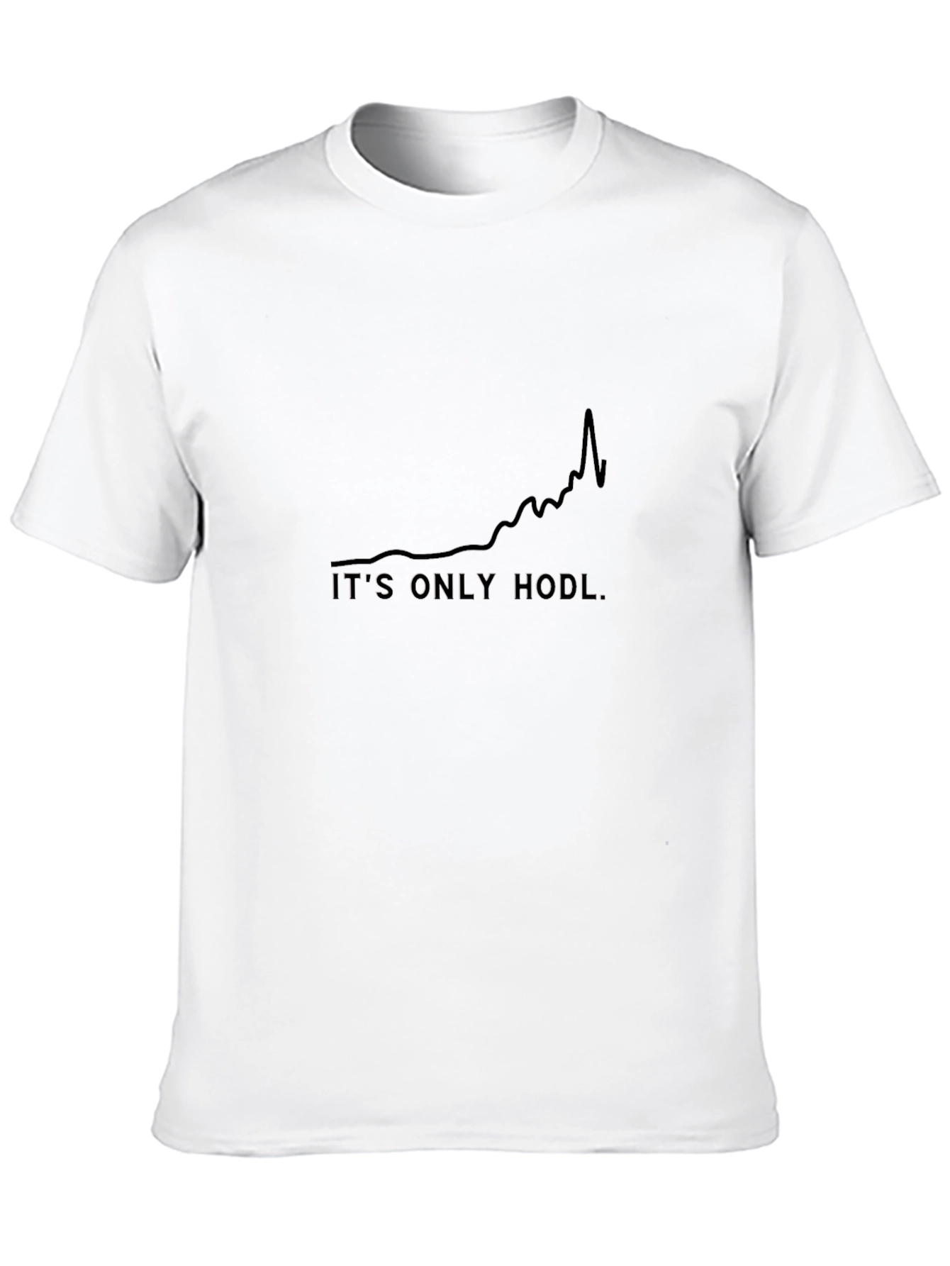 Its Only Hodl Black Tee