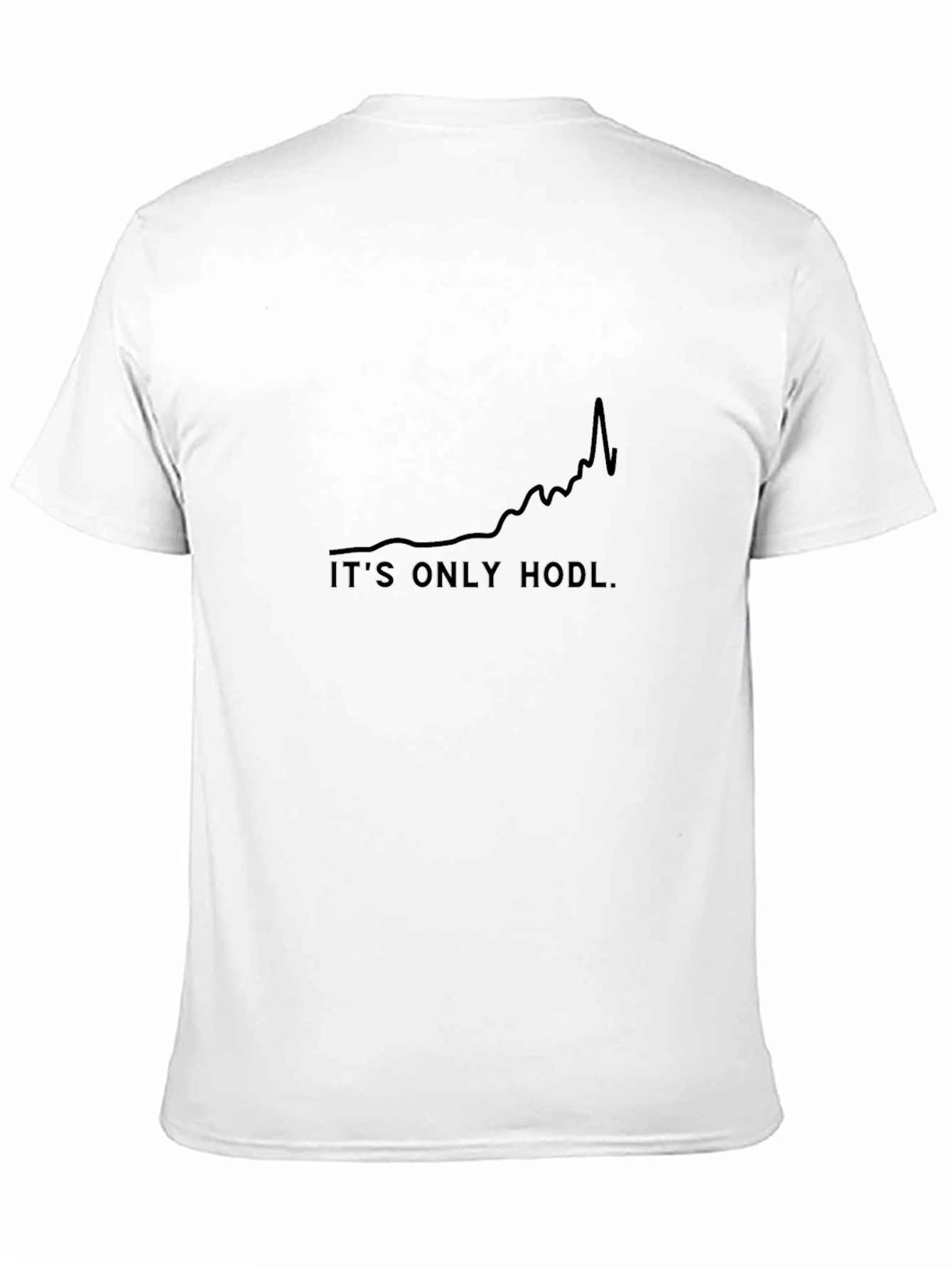 Its Only Hodl Black Tee