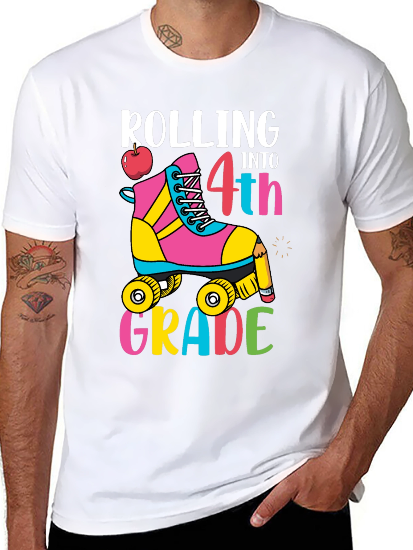 Rolling Into 4th Grade T-Shirt