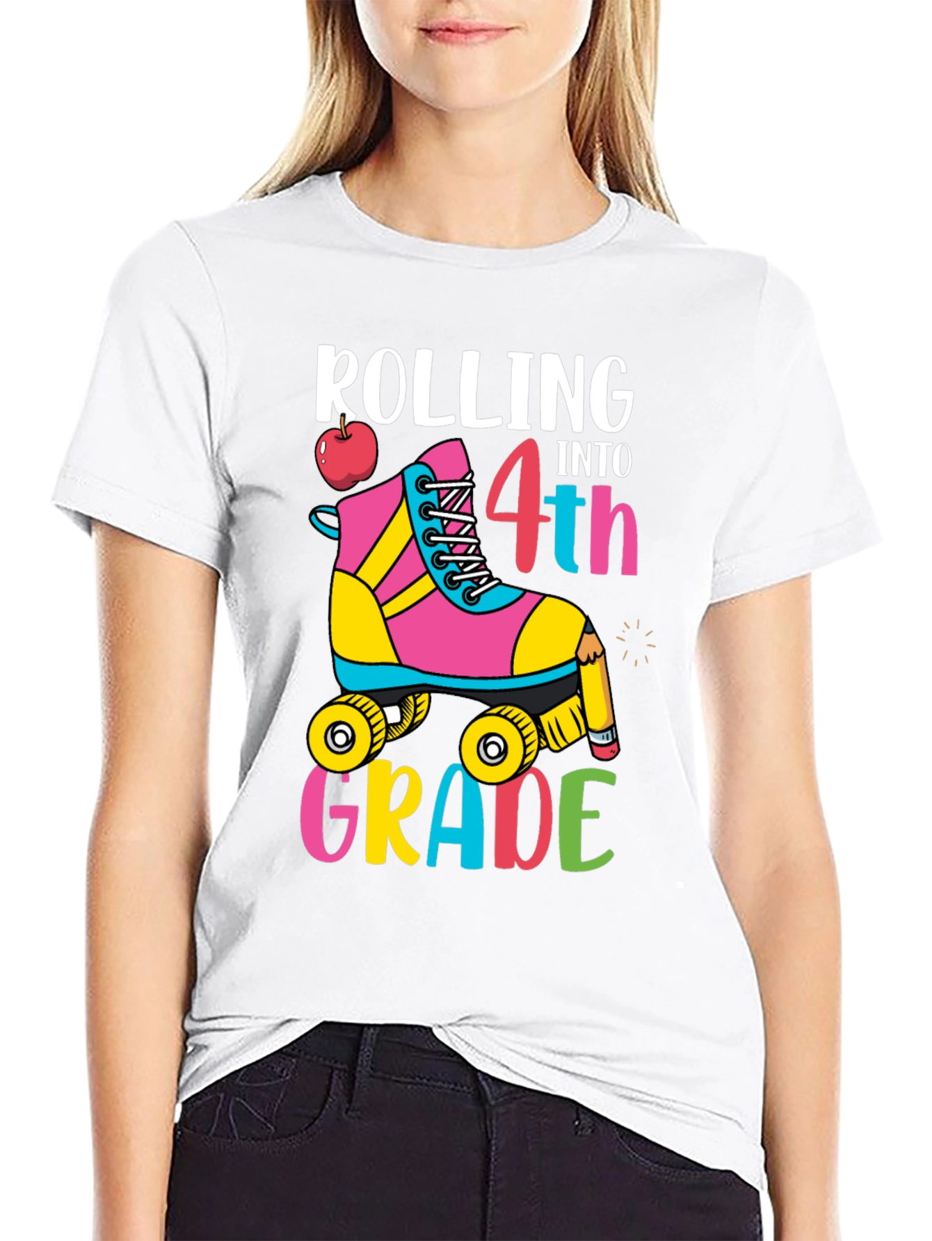 Rolling Into 4th Grade T-Shirt