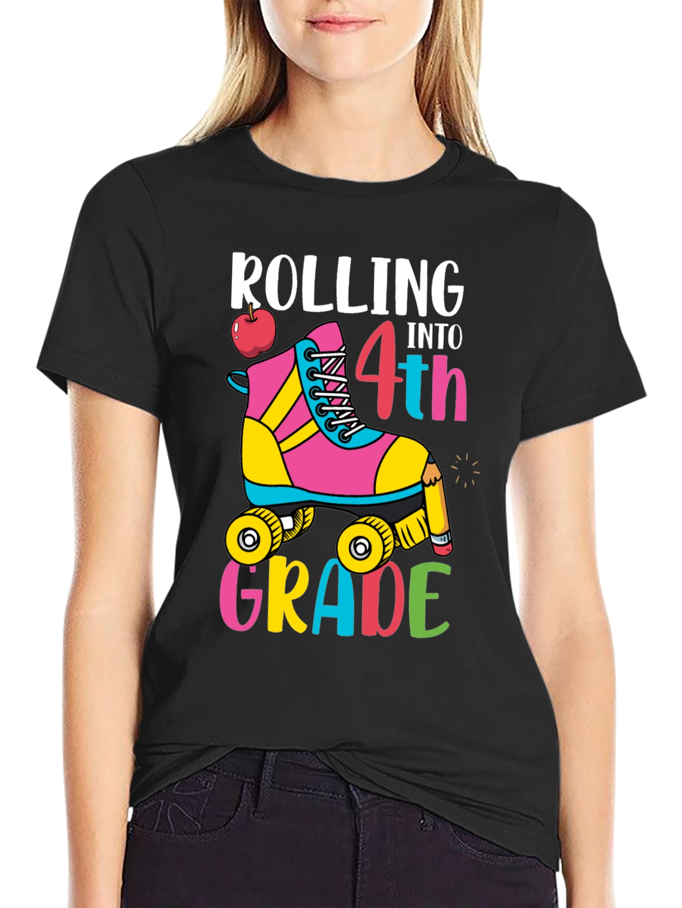 Rolling Into 4th Grade T-Shirt