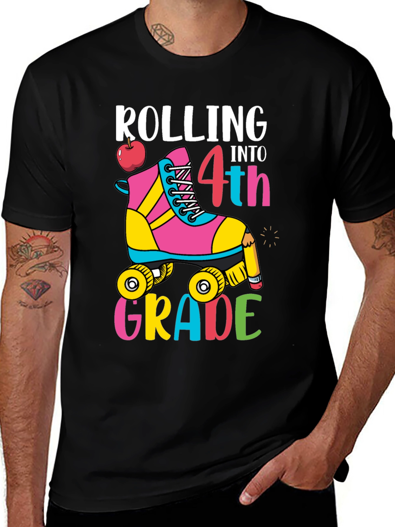 Rolling Into 4th Grade T-Shirt