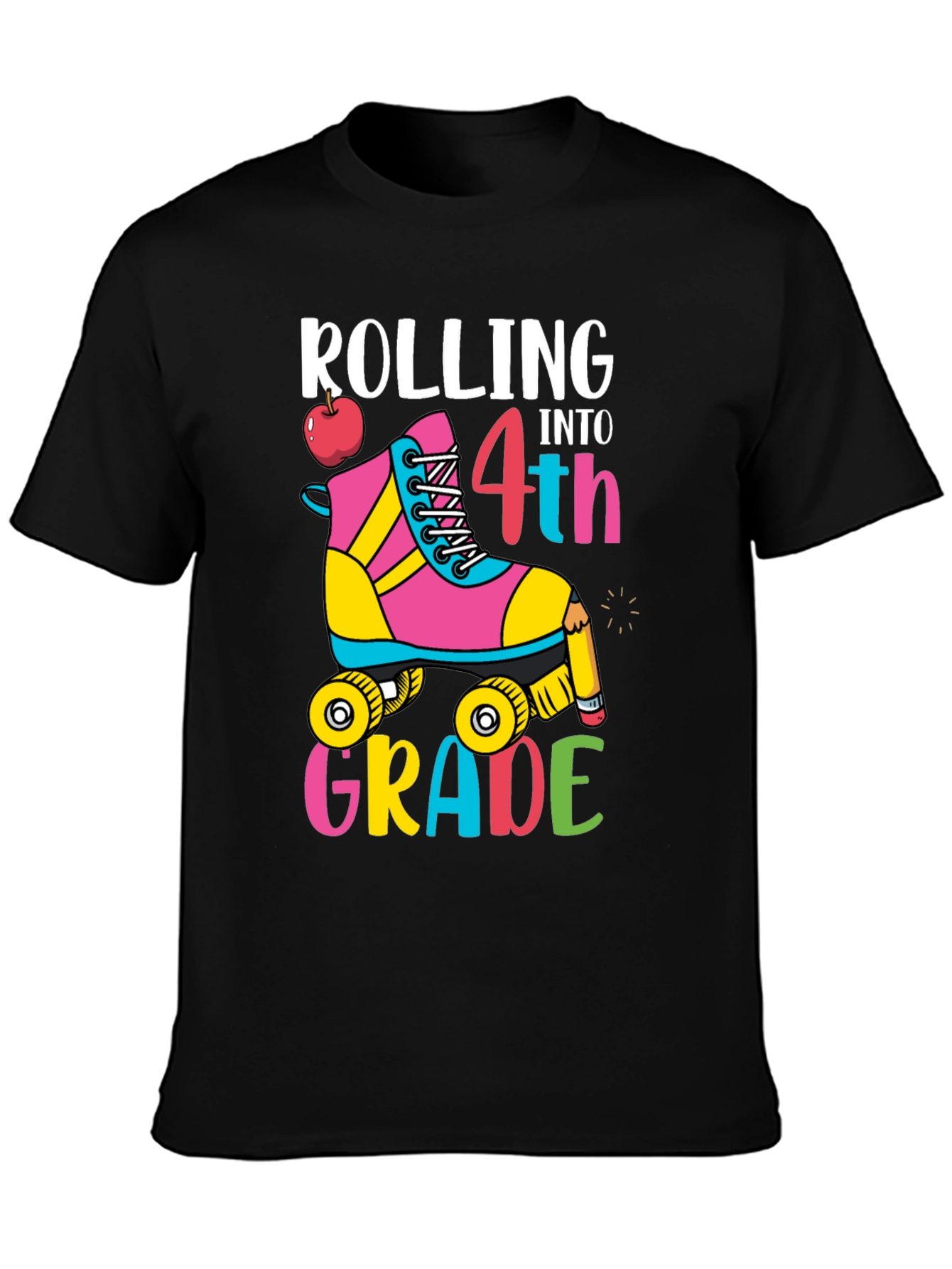 Rolling Into 4th Grade T-Shirt