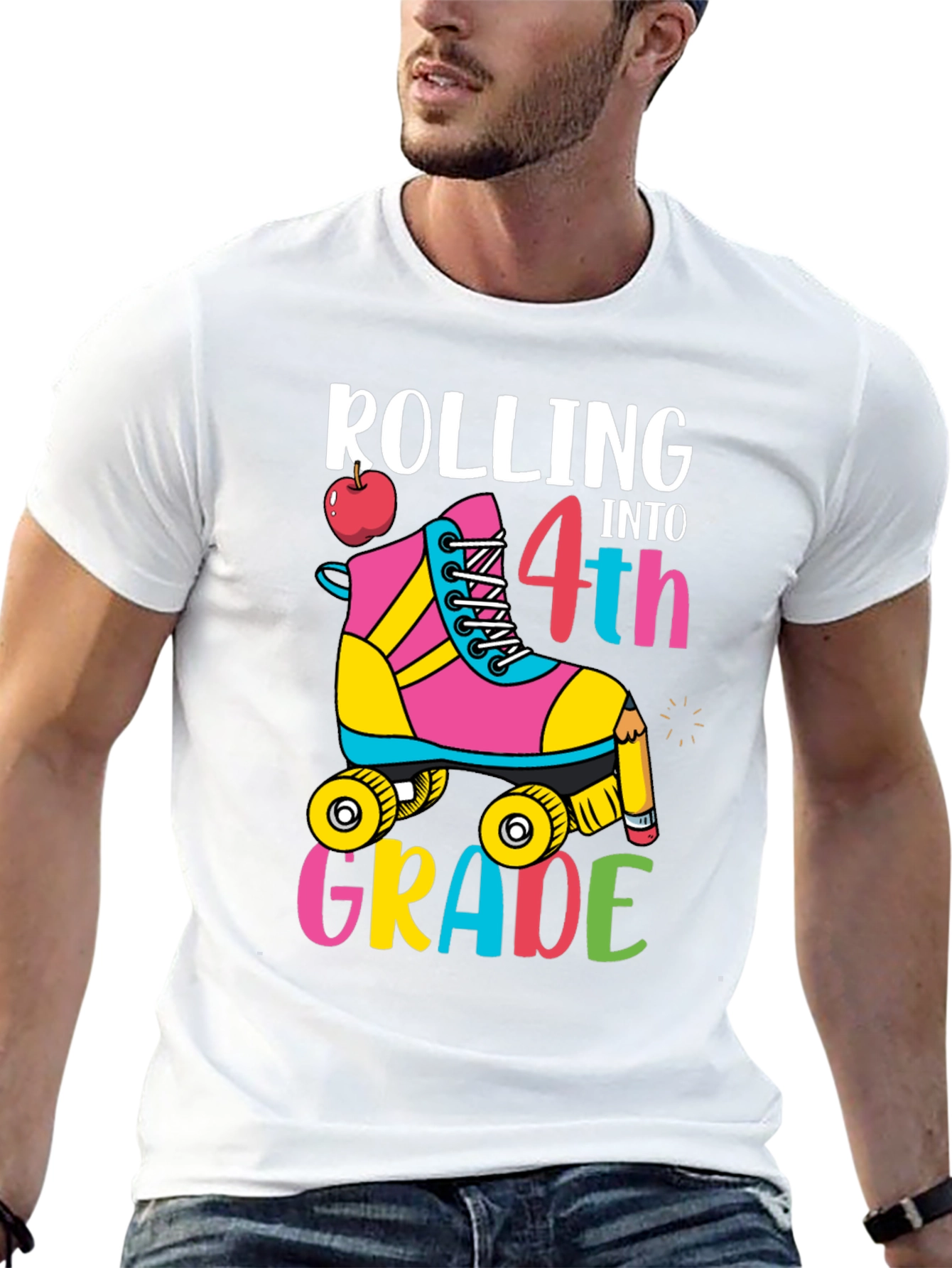 Rolling Into 4th Grade T-Shirt