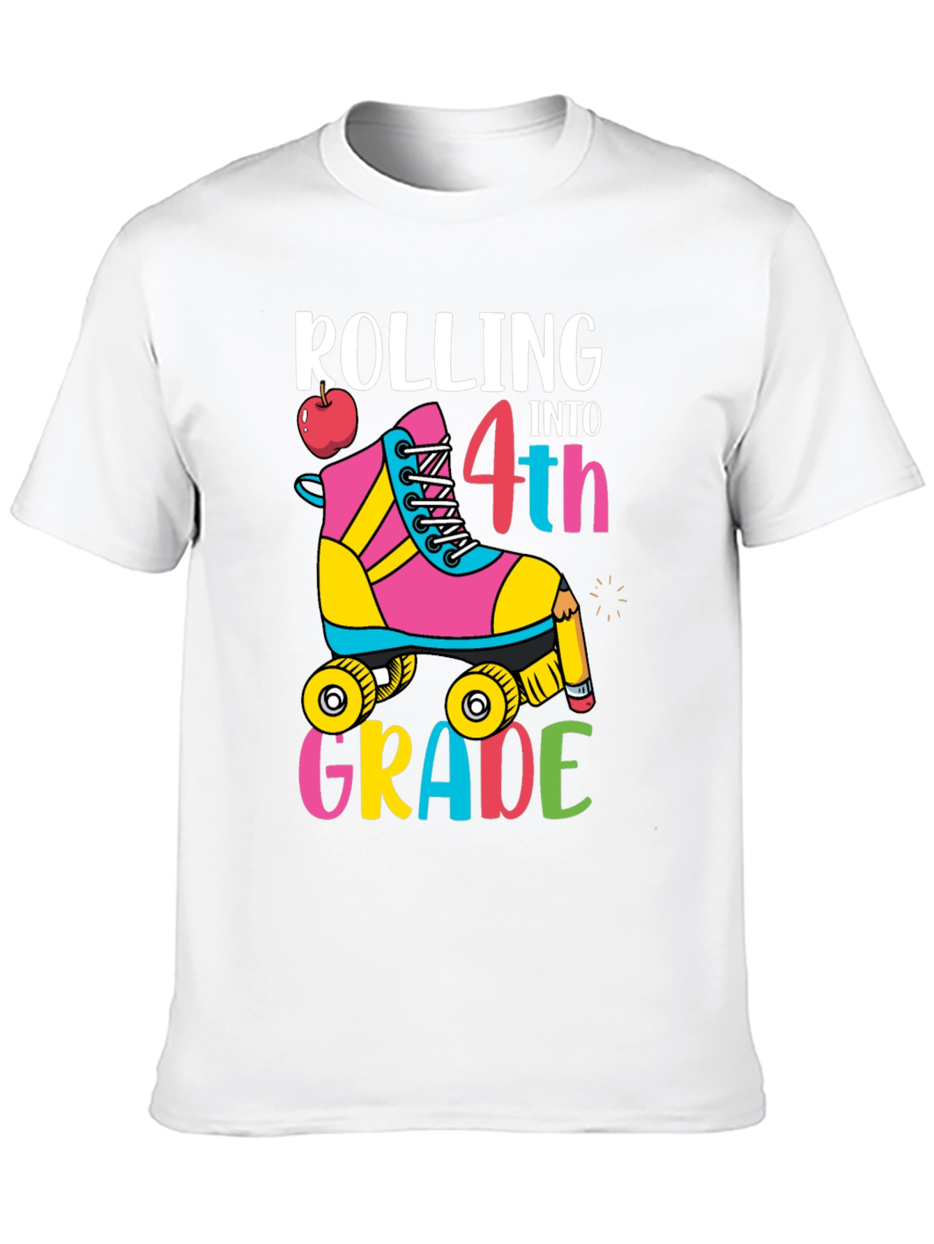 Rolling Into 4th Grade T-Shirt