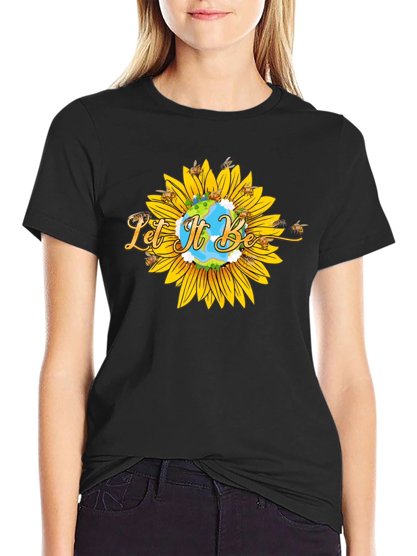Let It Be Sunflower T-Shirt