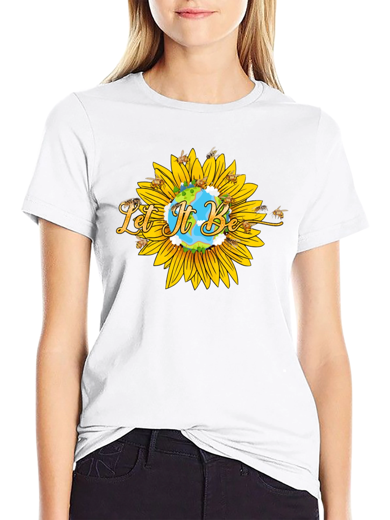 Let It Be Sunflower T-Shirt