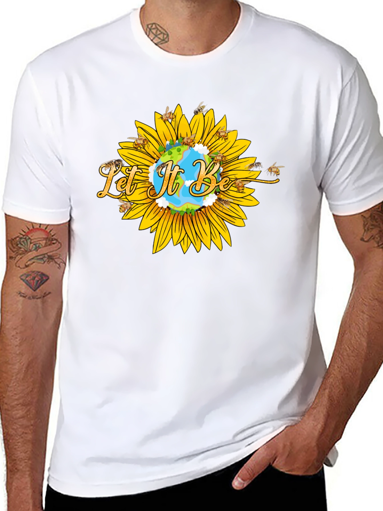 Let It Be Sunflower T-Shirt