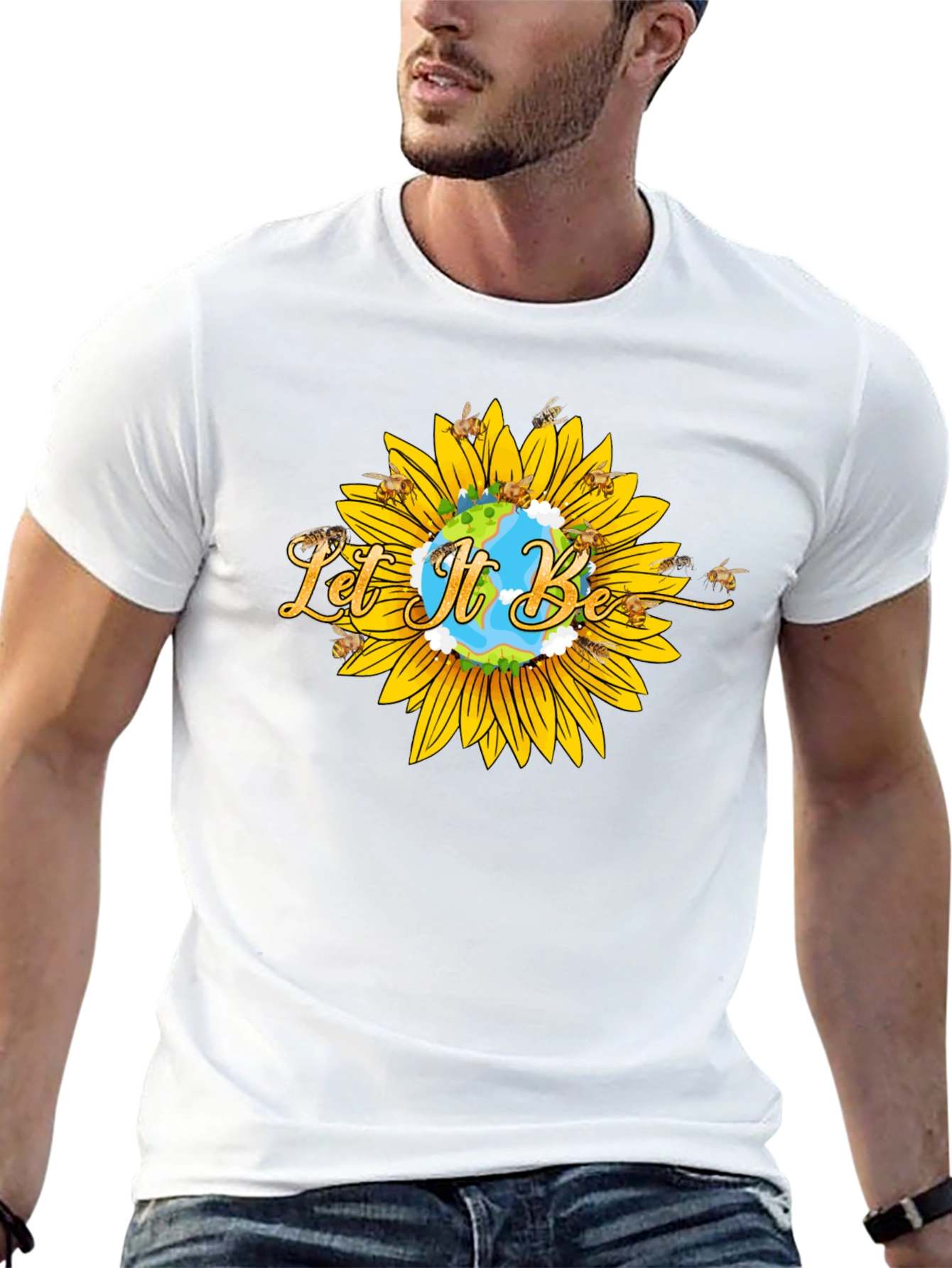 Let It Be Sunflower T-Shirt