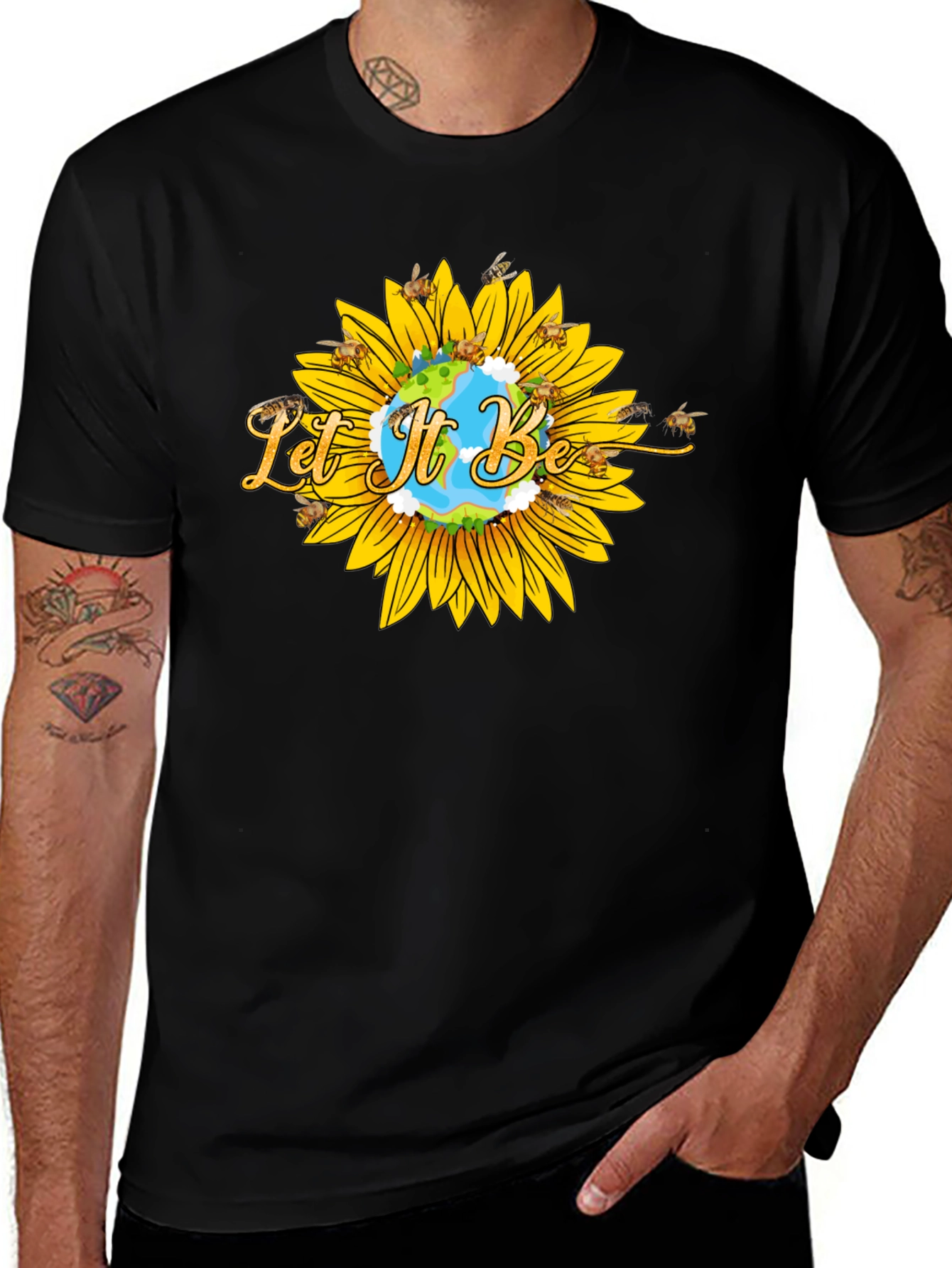 Let It Be Sunflower T-Shirt