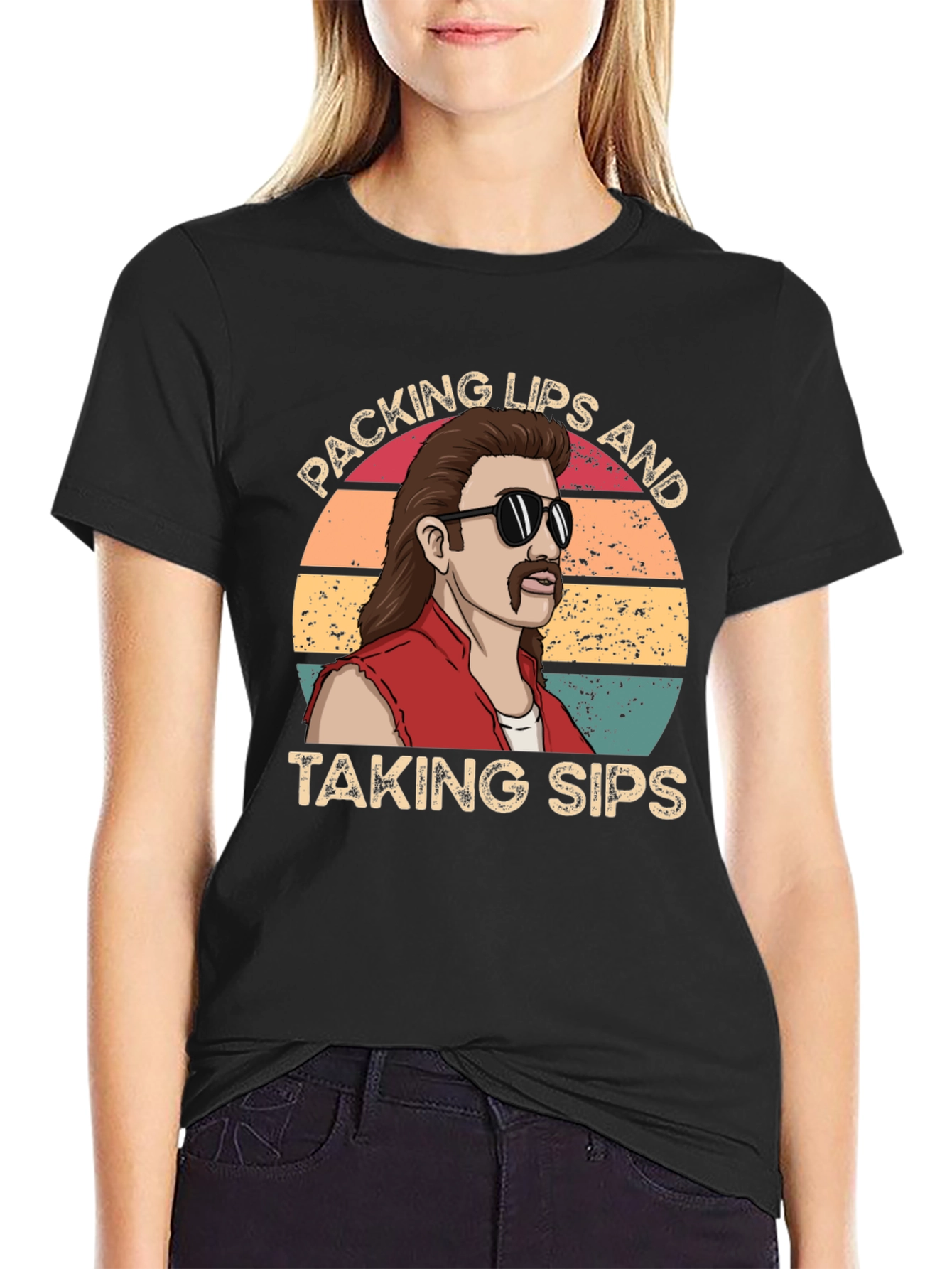 Packing Lips & Taking Sips T-Shirt
