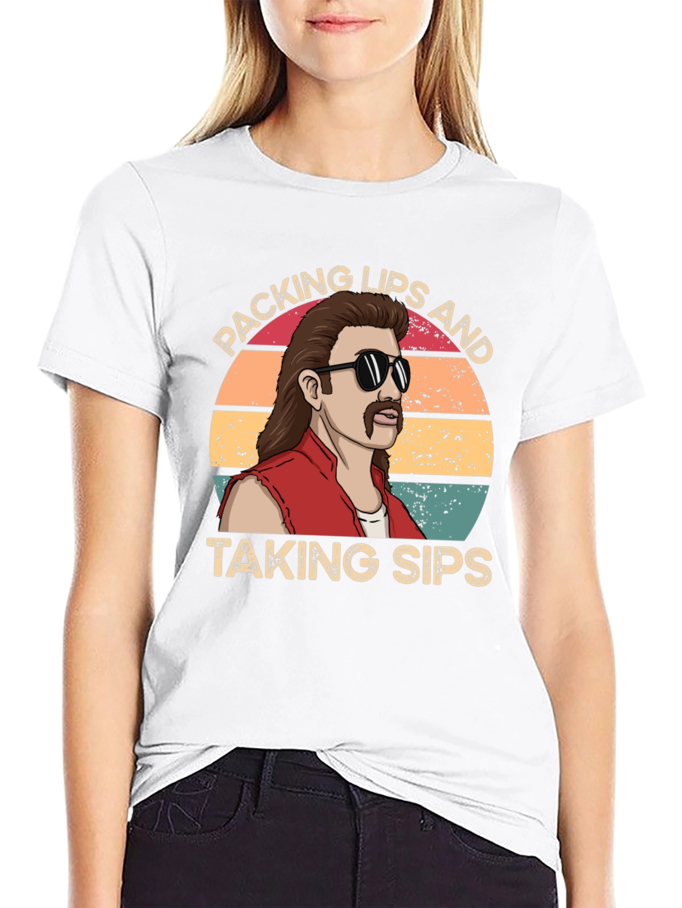 Packing Lips & Taking Sips T-Shirt