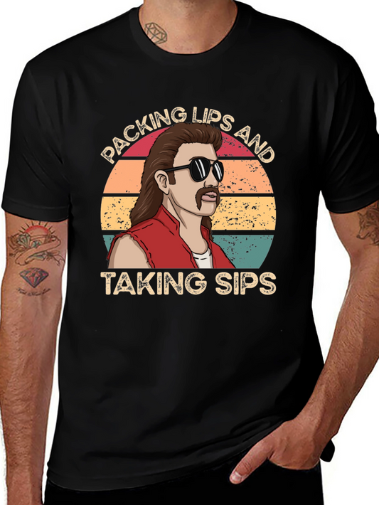 Packing Lips & Taking Sips T-Shirt