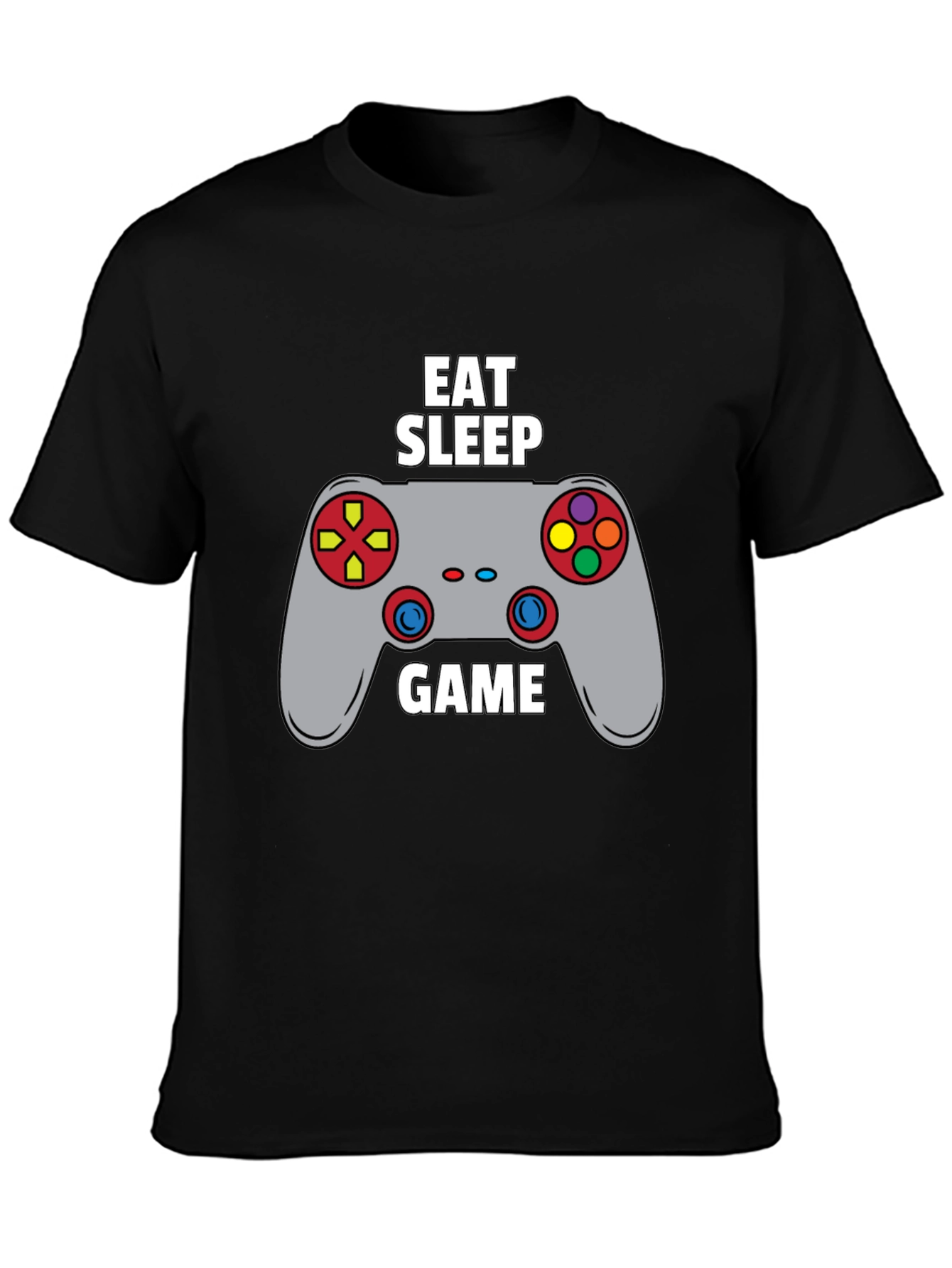 Eat Sleep Game Black T-Shirt | Gamer Life Style