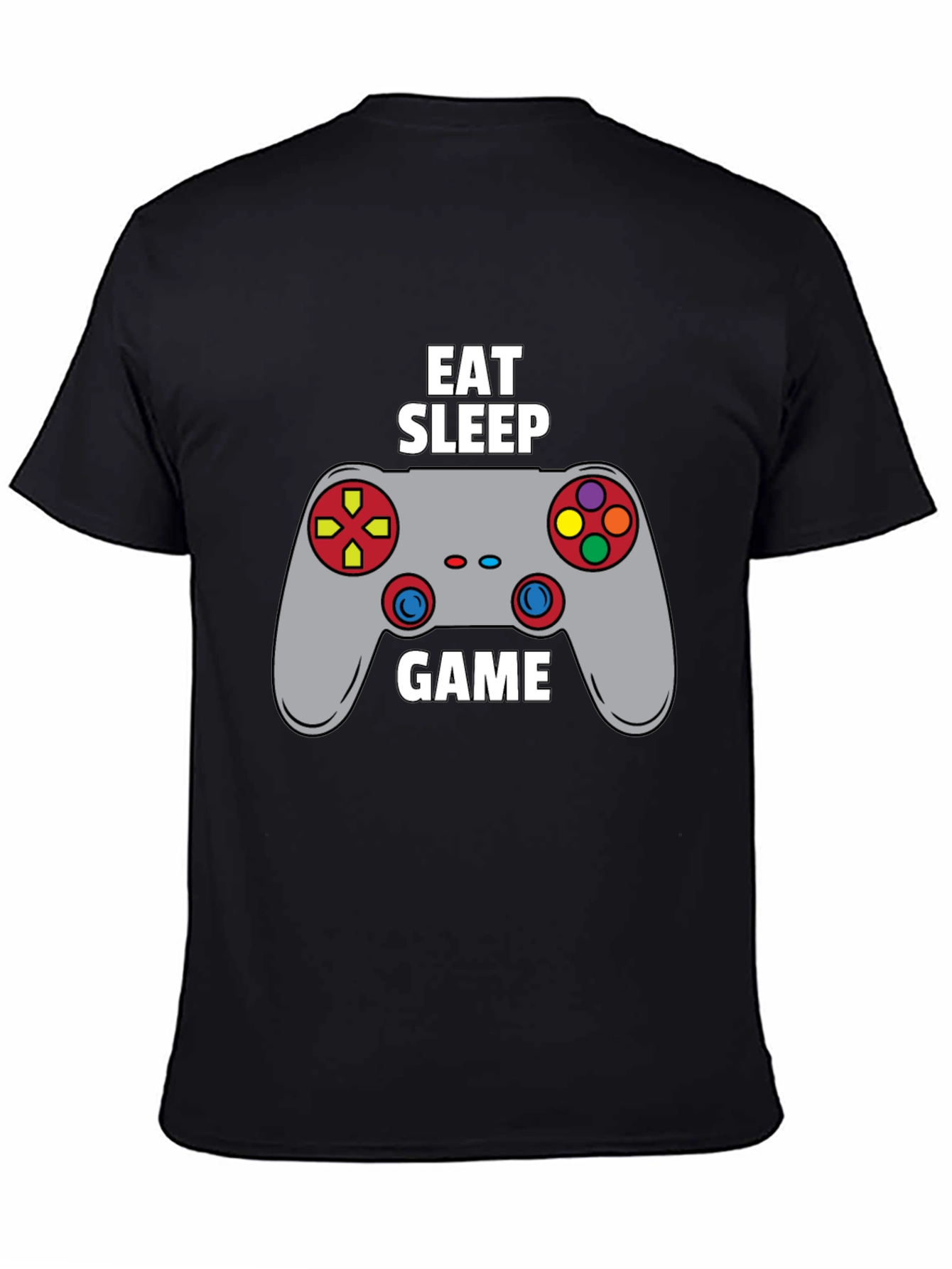 Eat Sleep Game Black T-Shirt | Gamer Life Style