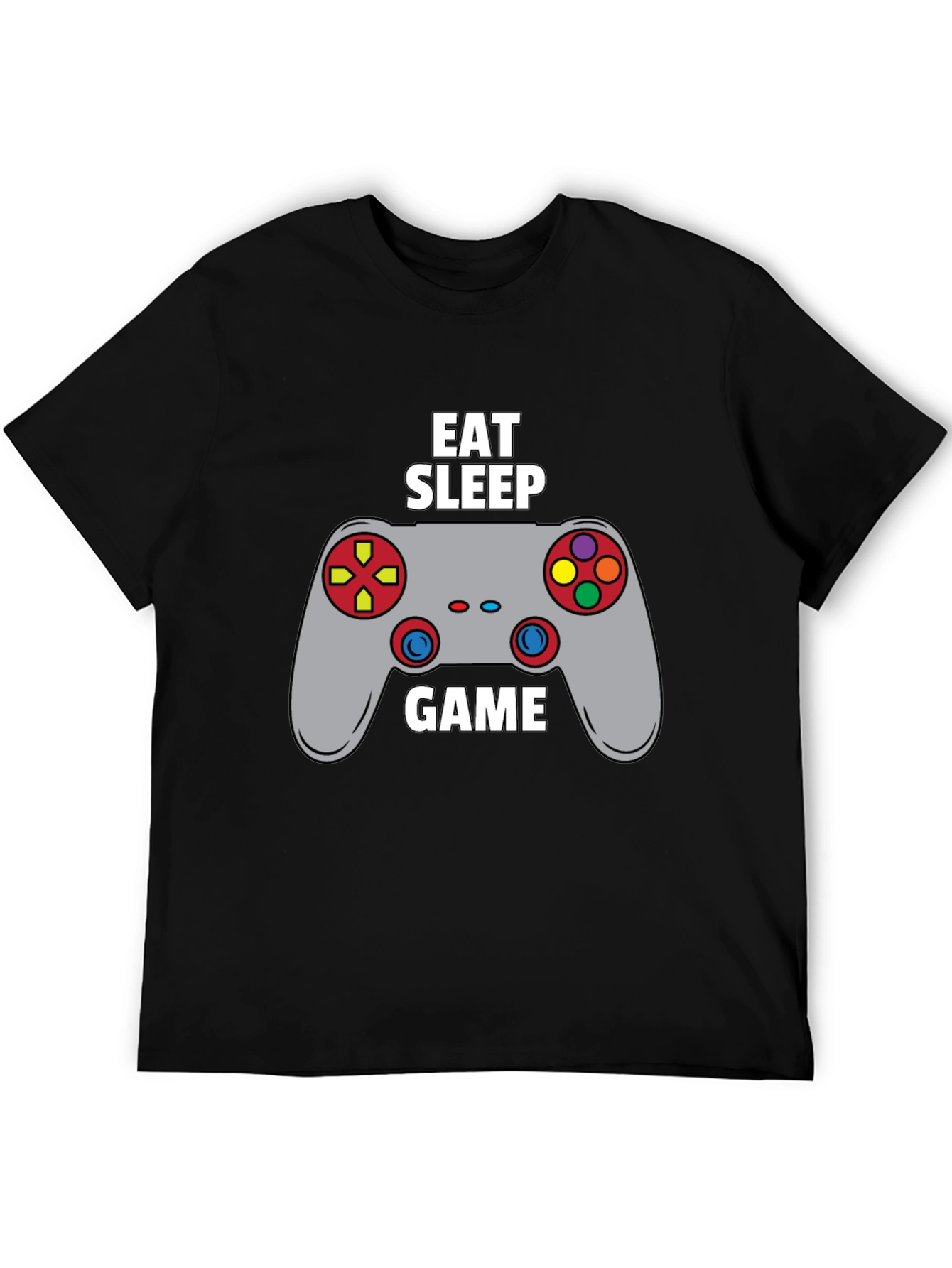 Eat Sleep Game Black T-Shirt | Gamer Life Style