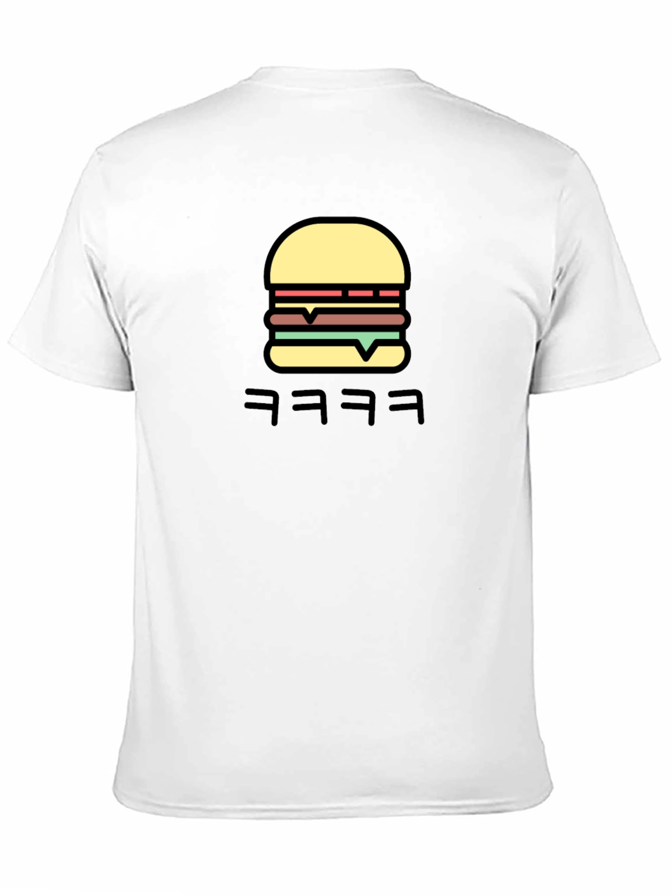 Burger Graphic Black T-Shirt - Funny Streetwear