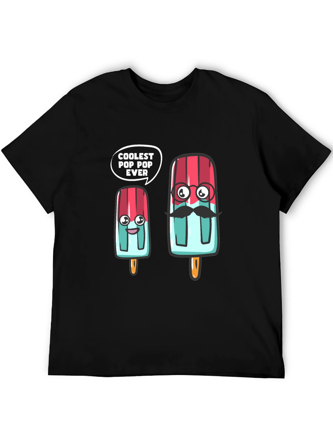 Coolest Pop Pop Ever Black T-Shirt