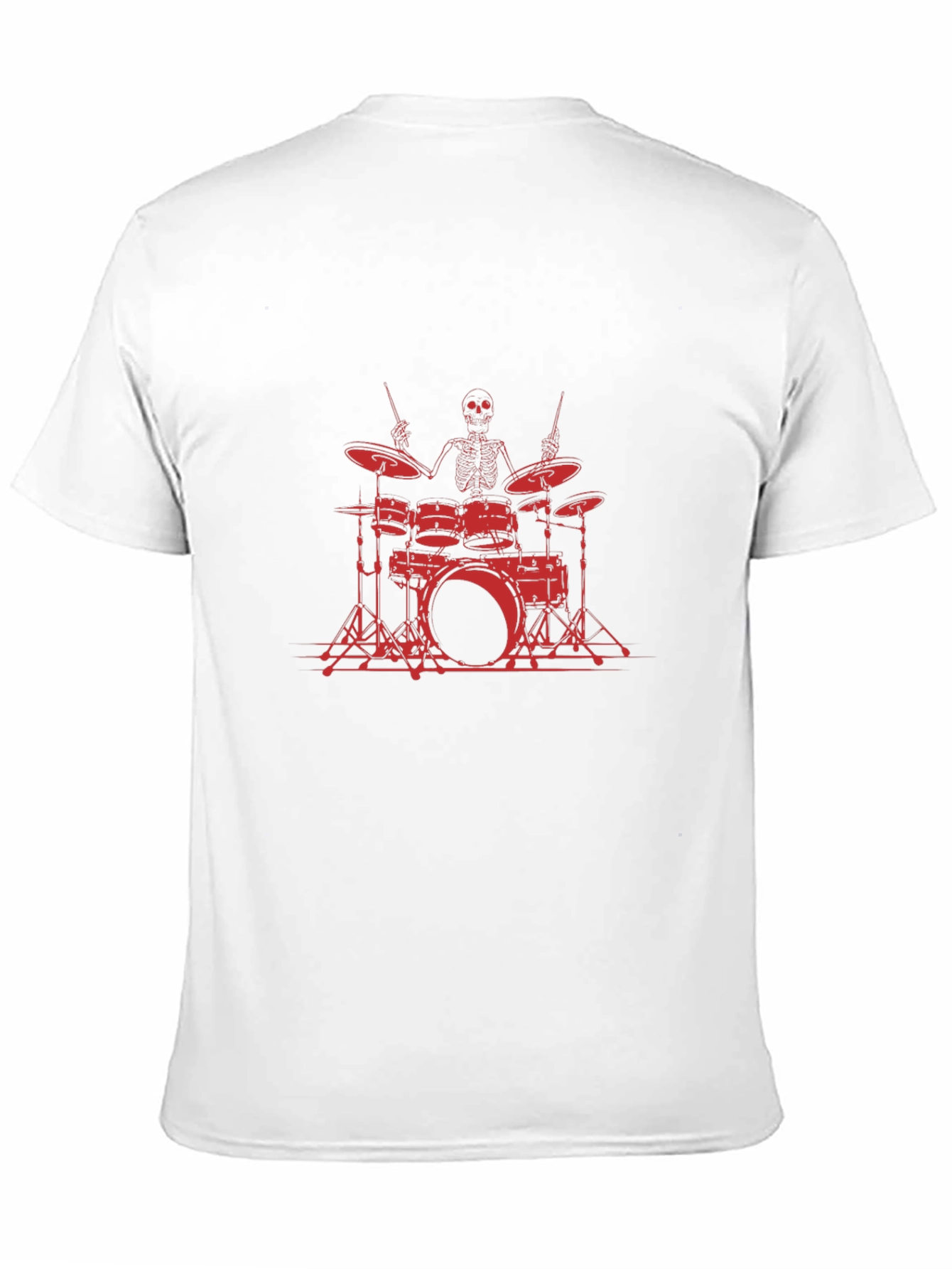 Skeleton Drummer Black Graphic Tee