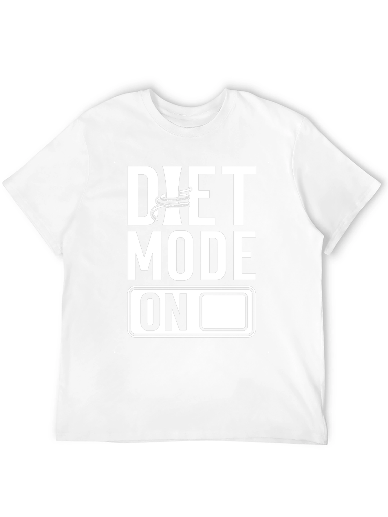 Diet Mode On Graphic Tee - Black Cotton T-Shirt
