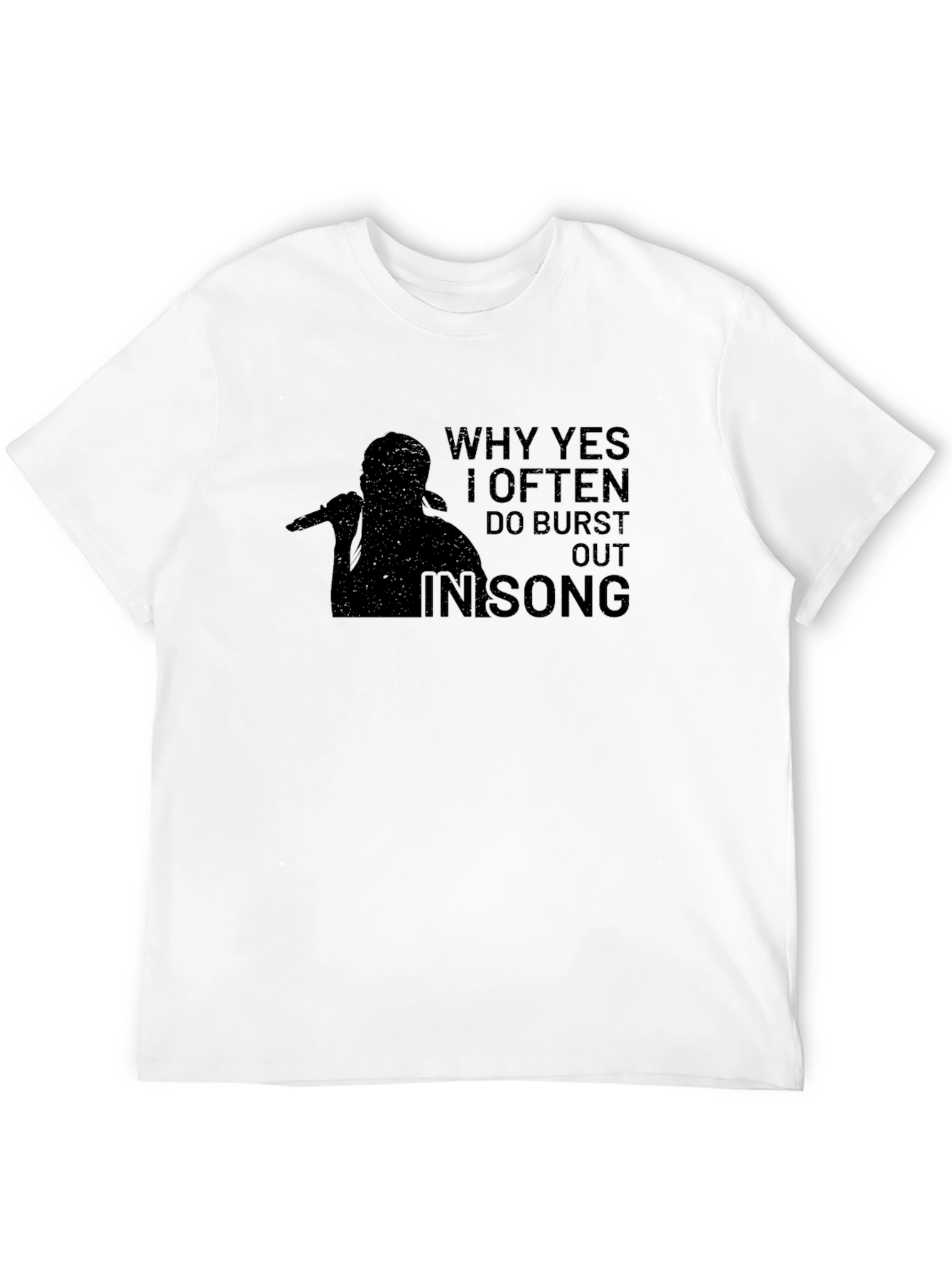 Burst Out In Song Graphic Tee - Black
